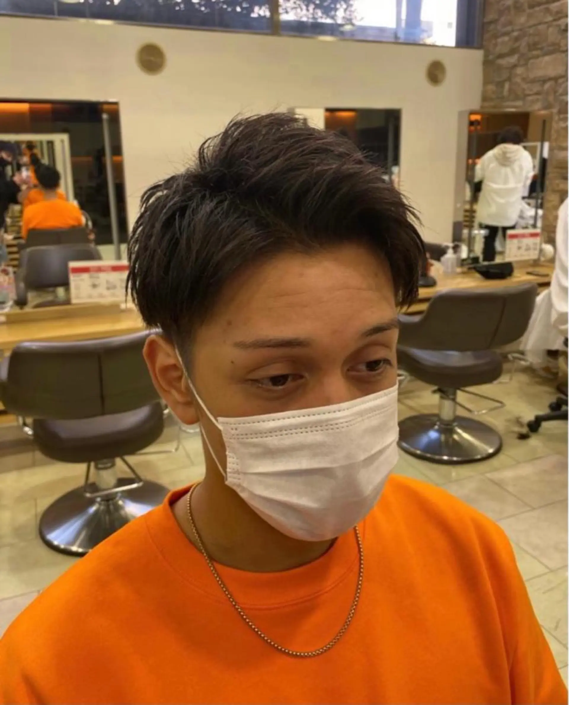 メンズ ﾎｯﾄﾍﾟｯﾊﾟｰ に移行中【かな】のヘアスタイル