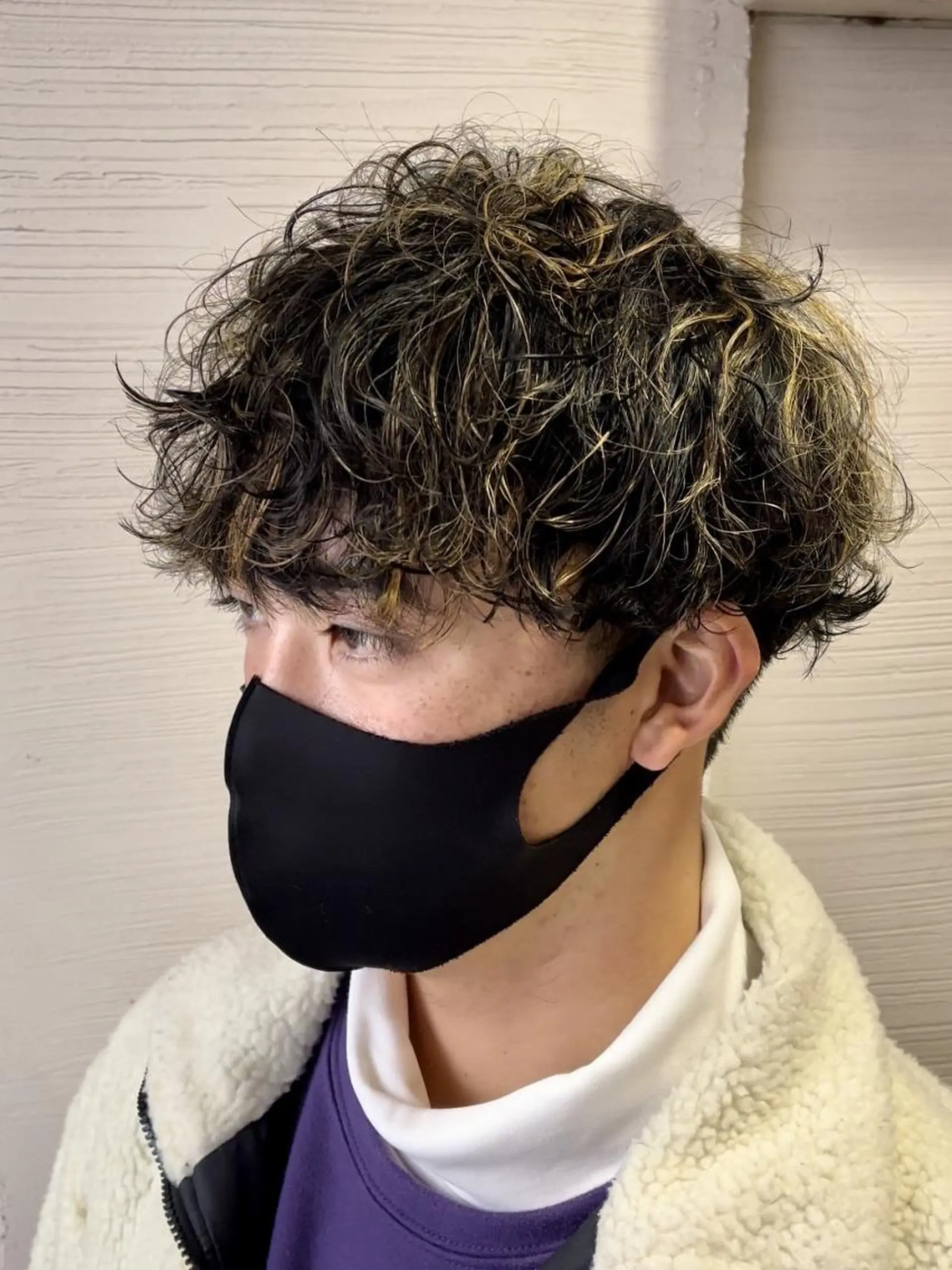 メンズ 🍐シャドウパーマ メンズ特化/守岡🍐のヘアスタイル