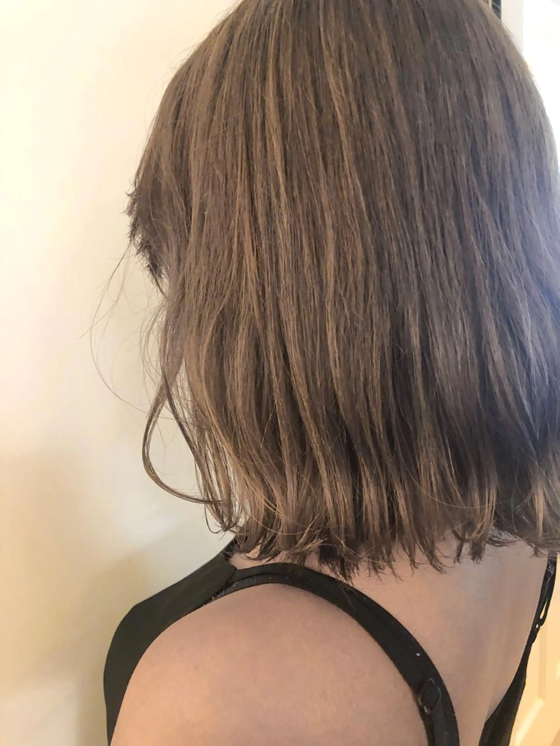 ミディアム カラー ベージュカラー ミルクティーベージュ ヘアカラー トリートメント 韓国hair ·͜· watanabeのヘアスタイル