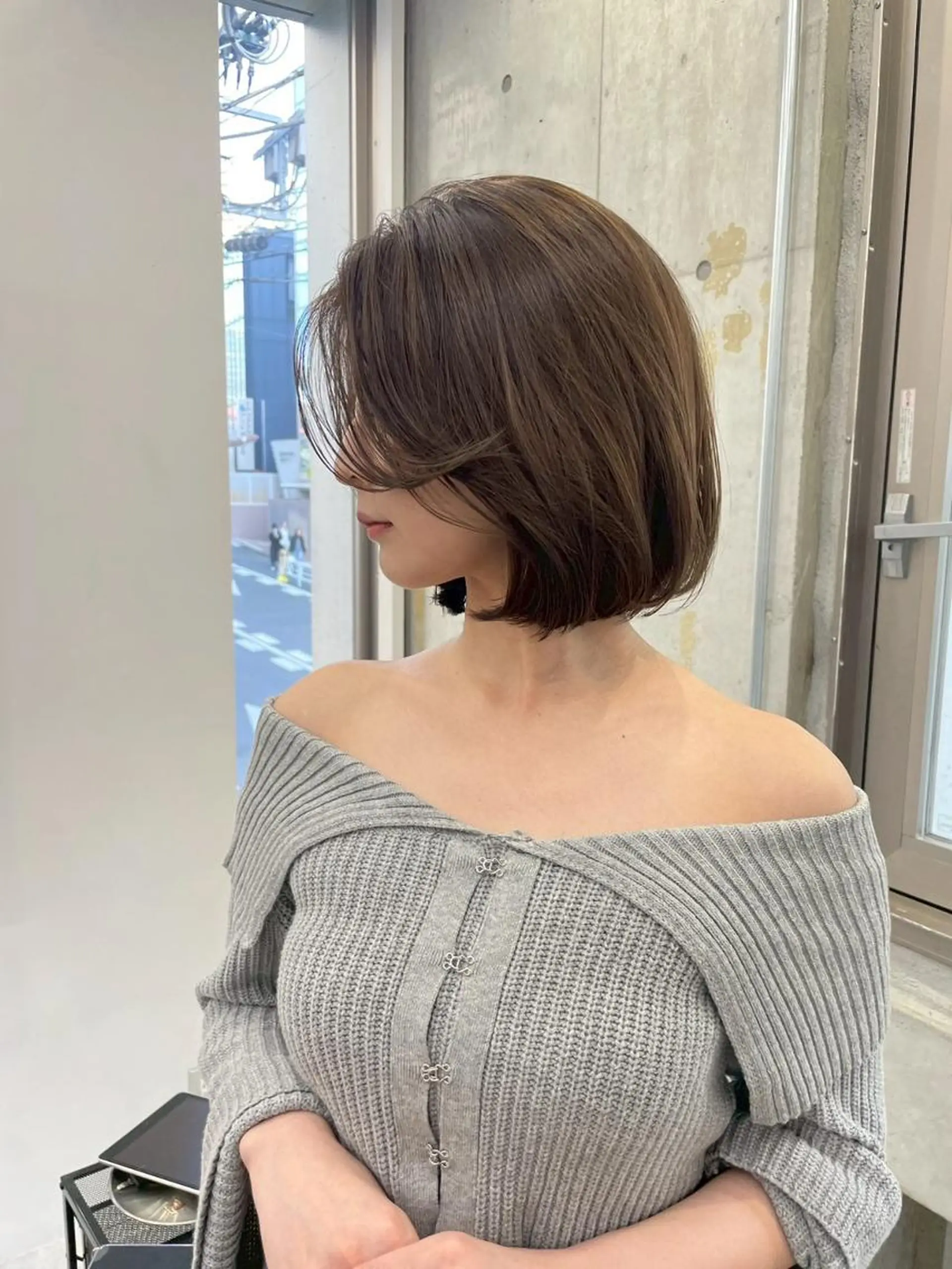 ショート カラー ヘアアレンジ ROW 横浜のヘアスタイル