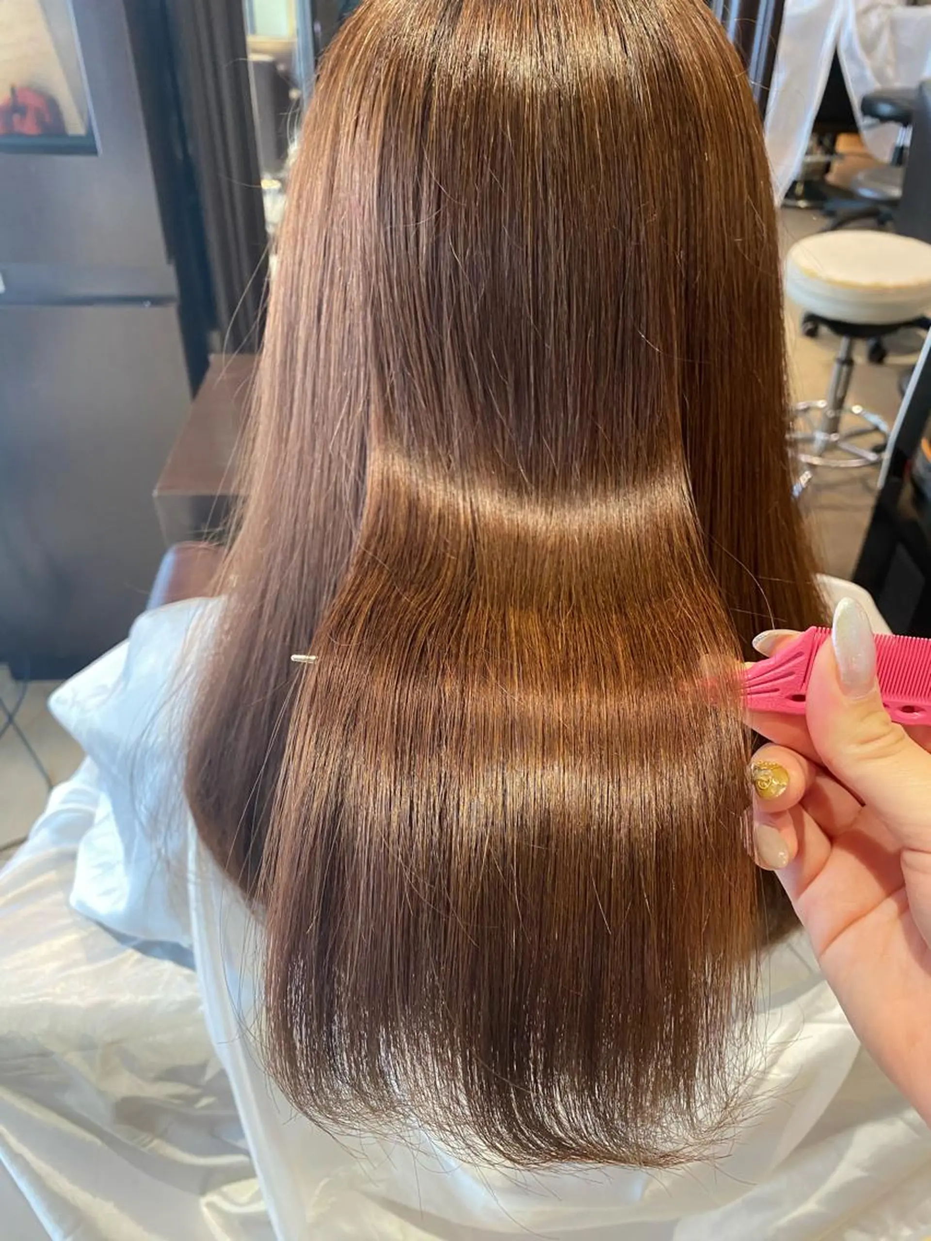 セミロング トリートメント 【髪質改善💎韓国風 レイヤー🌷】山川のヘアスタイル