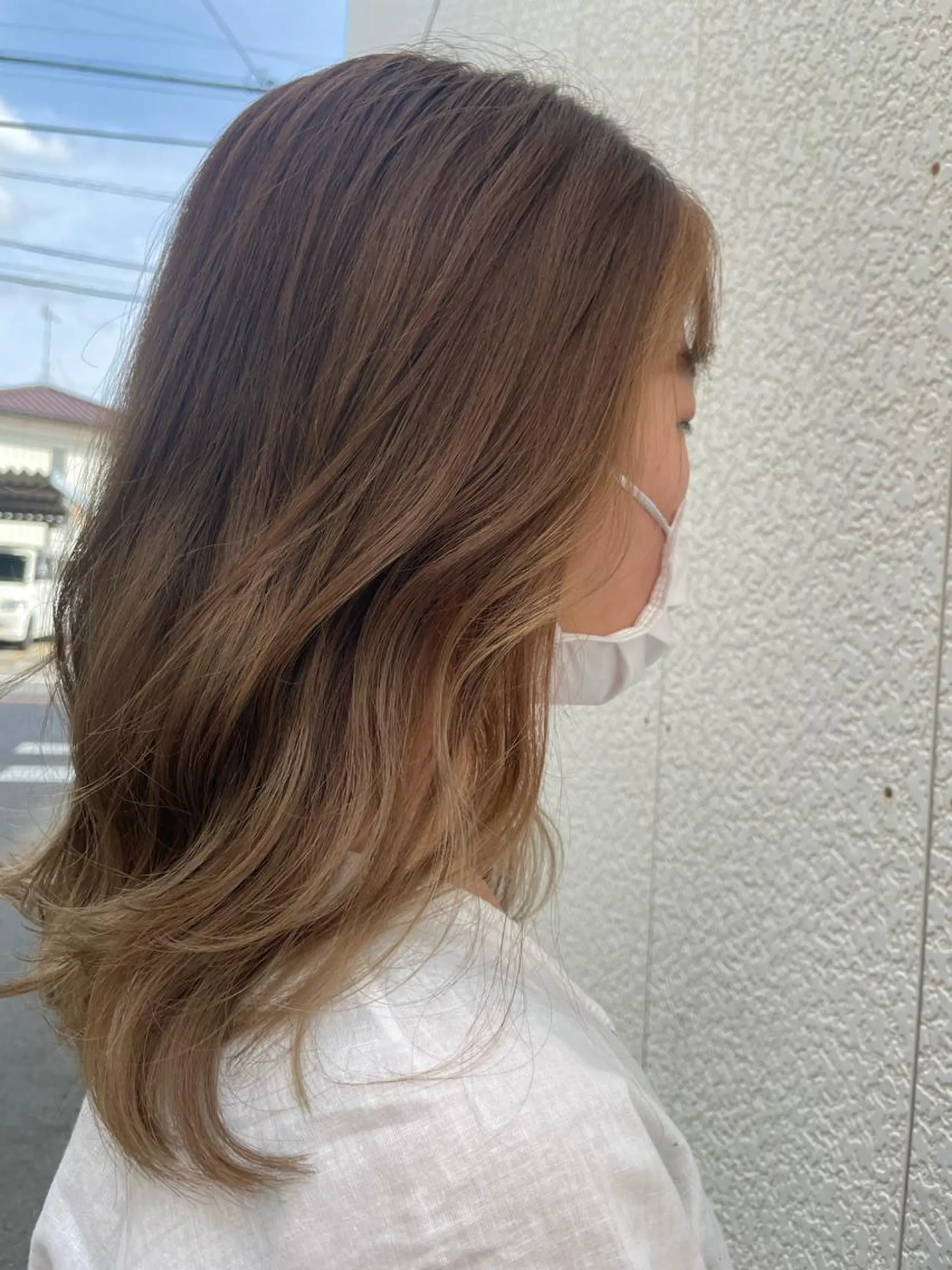 ミディアム ミストバング Earth岩槻店 YAGIのヘアスタイル
