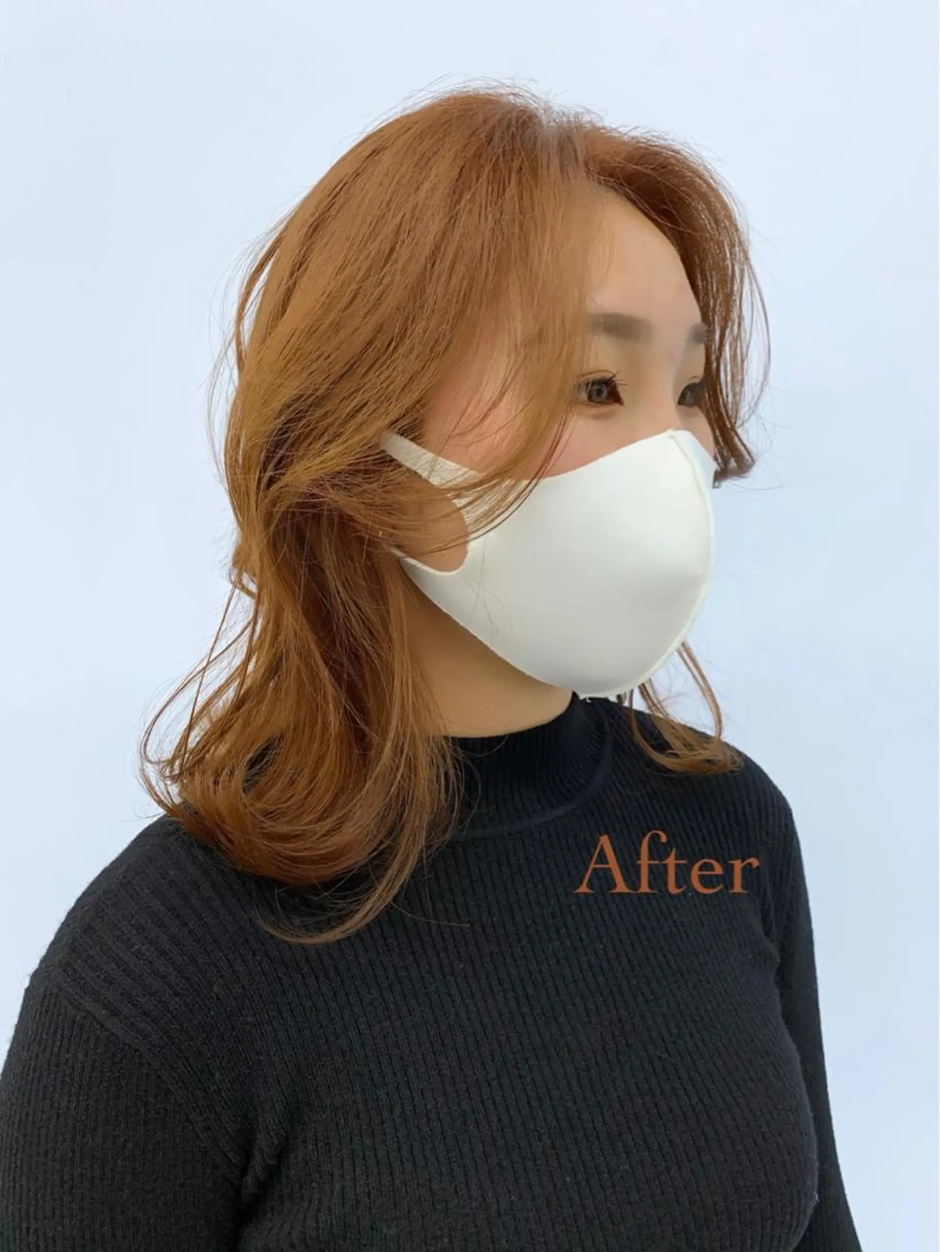 ミディアム カラー オチ ハナのヘアスタイル