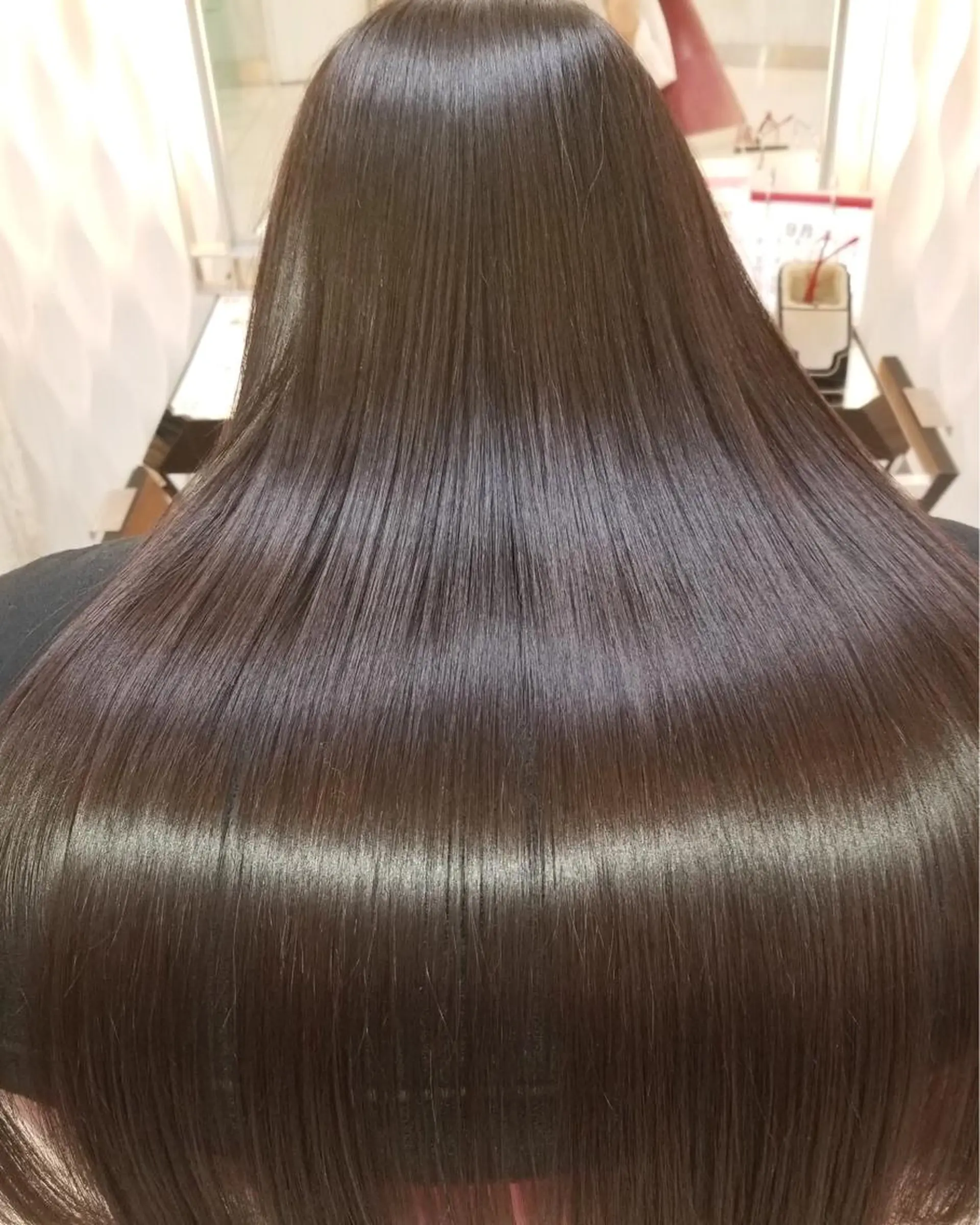 ロング カラー カット 縮毛矯正 トリートメント 髪質改善/レイヤー/ 小顔/デザインのヘアスタイル