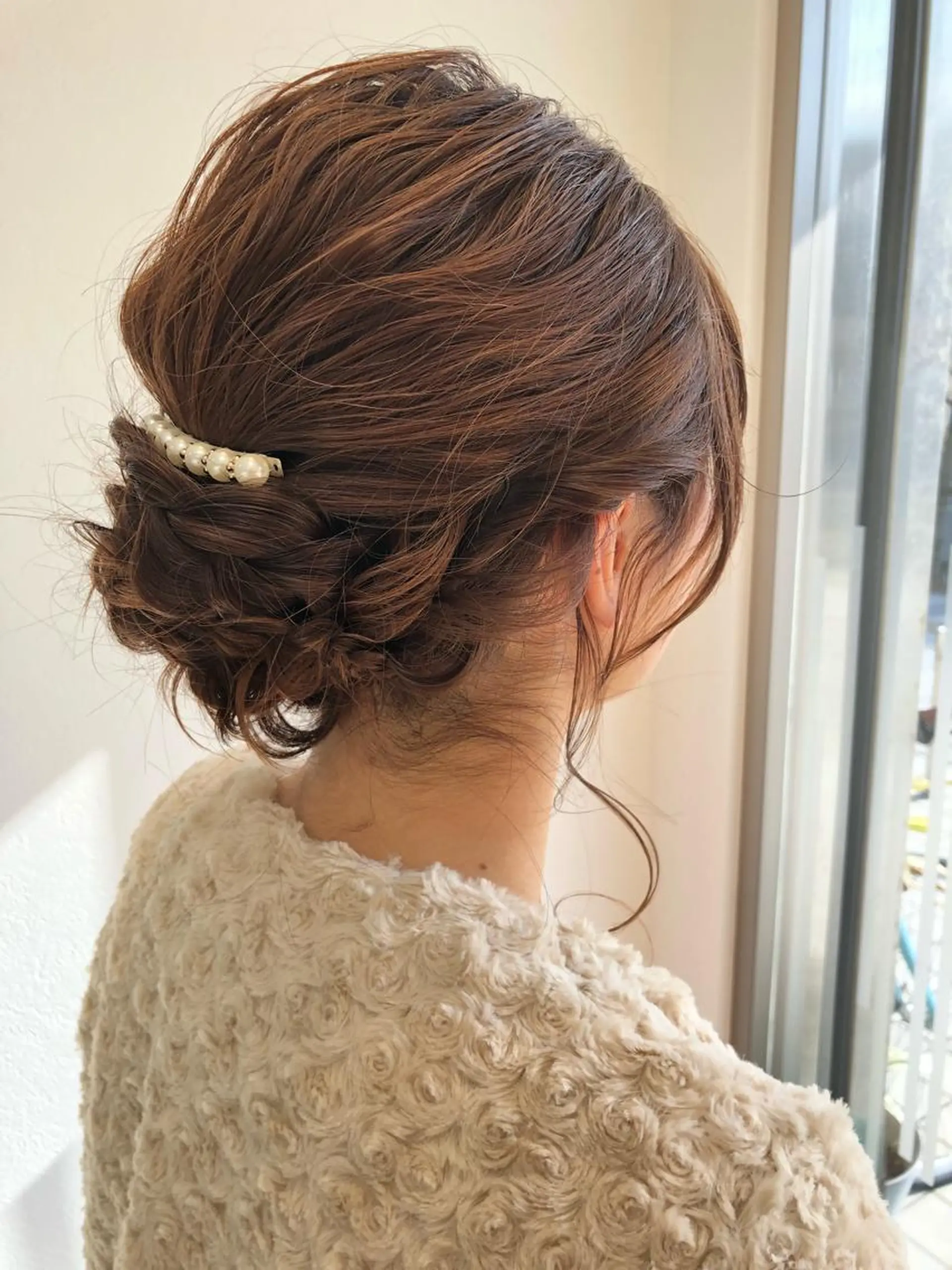 ミディアム ヘアアレンジ 似合わせ レイヤー須川のヘアスタイル