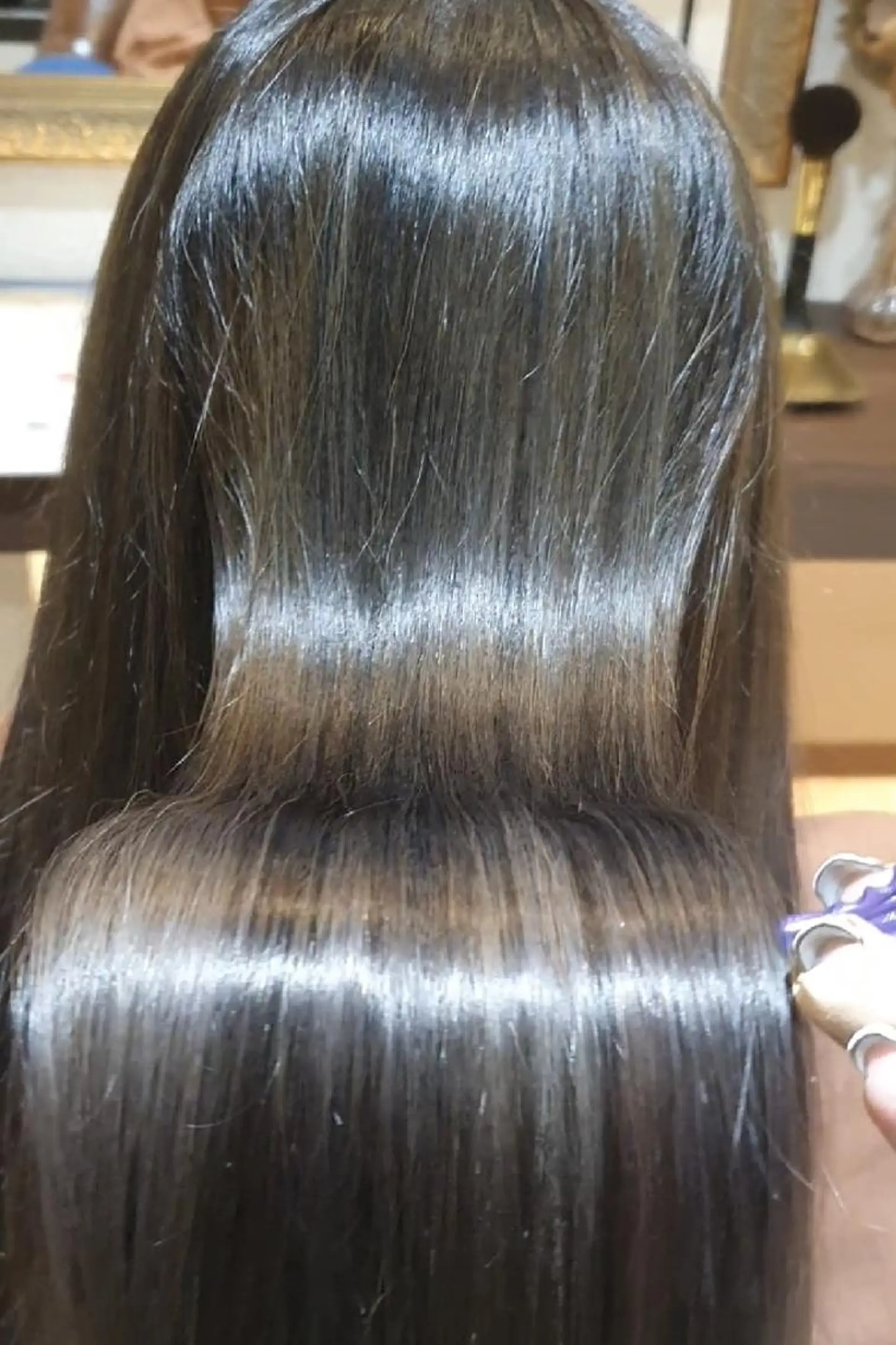 セミロング 縮毛矯正 カット ヘアカラー トリートメント ダメージレス縮毛矯正 髪質改善【美冴】のヘアスタイル