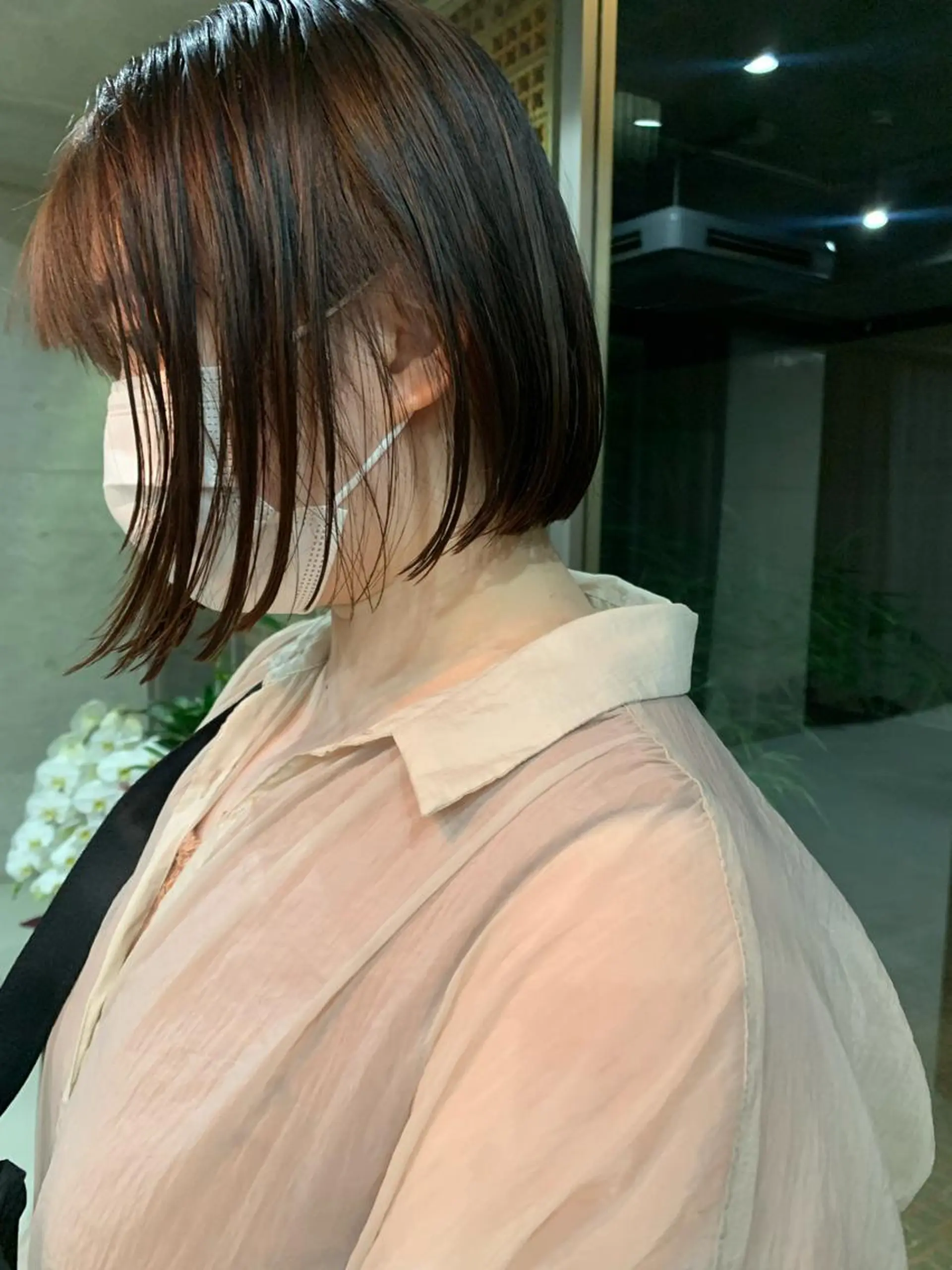 ショート カラー ボブパーマコテ巻き風 パーマNo1深江秀平のヘアスタイル