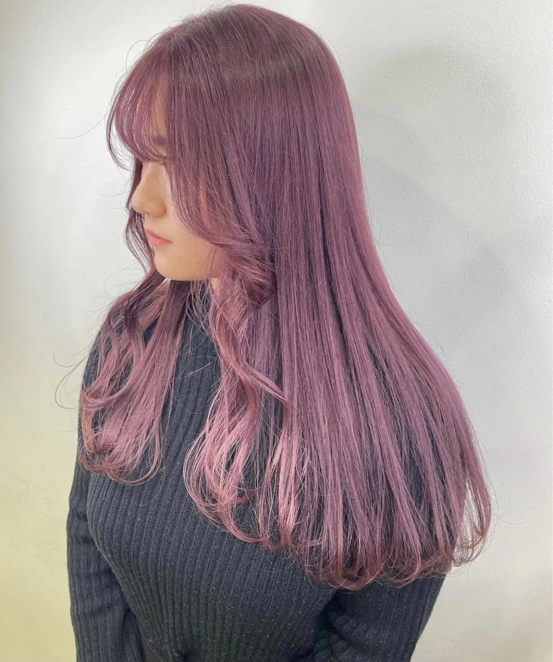 ロング ヘアカラー トリートメント 艶髪カラー🫧 髪質改善🪽萩原のヘアスタイル