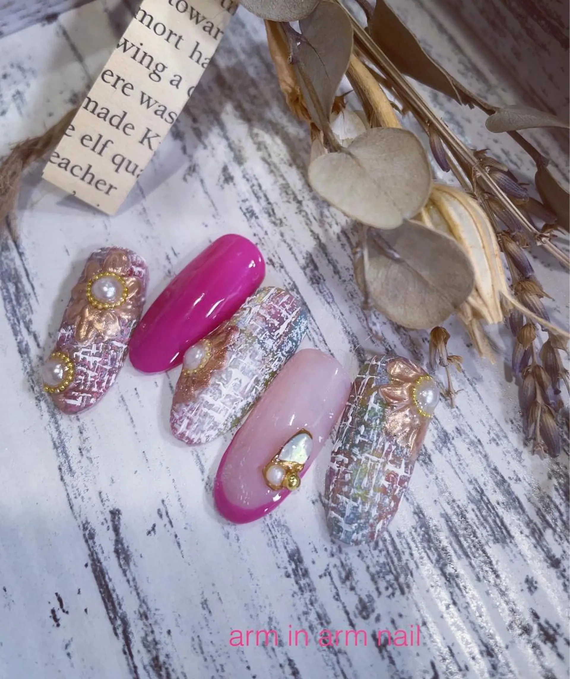 ネイル arm in arm ︎✿Yamamotoのマツエク・マツパデザイン