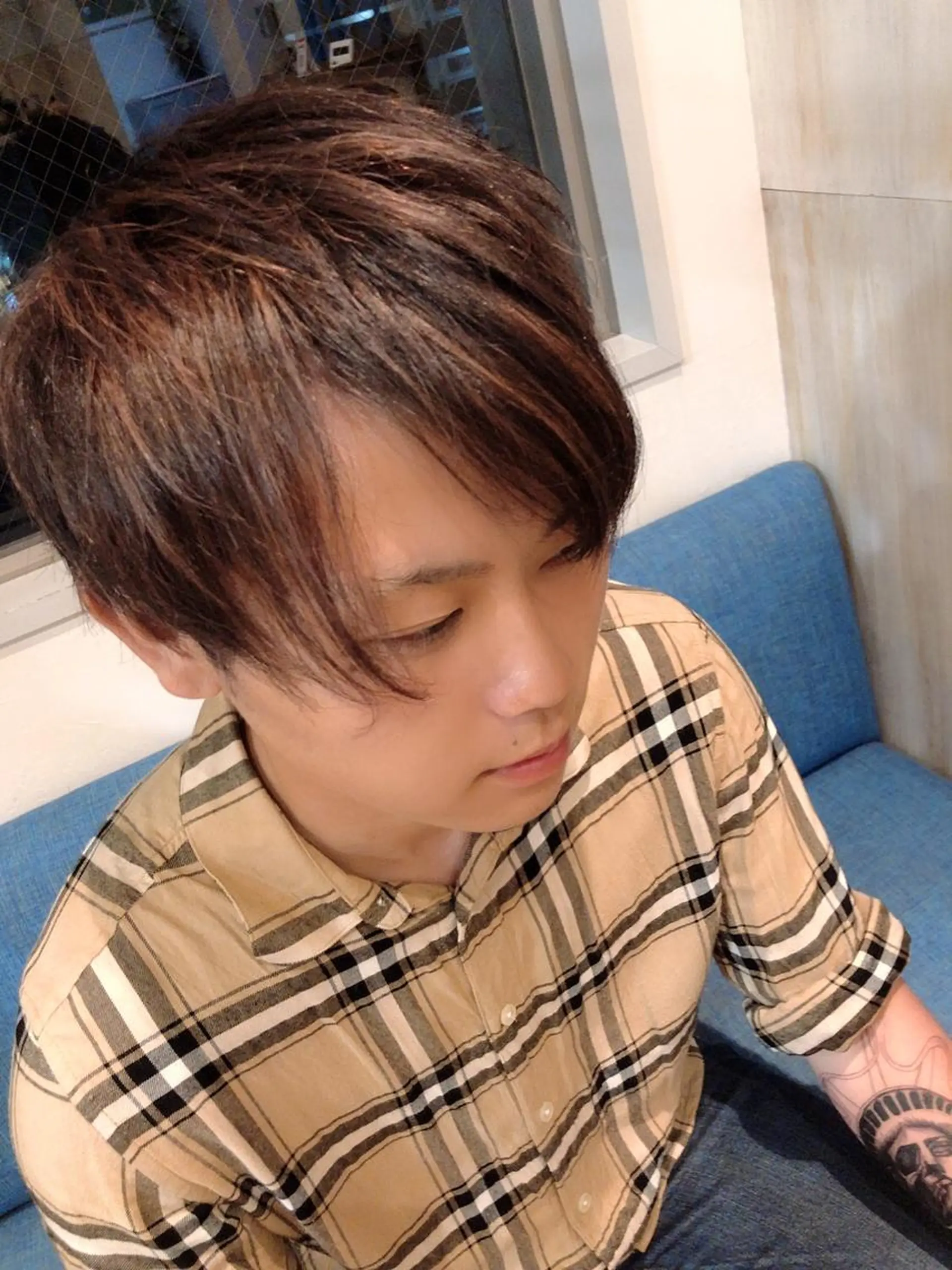 カラー メンズ Ate by little所属・青木 梢のヘアスタイル