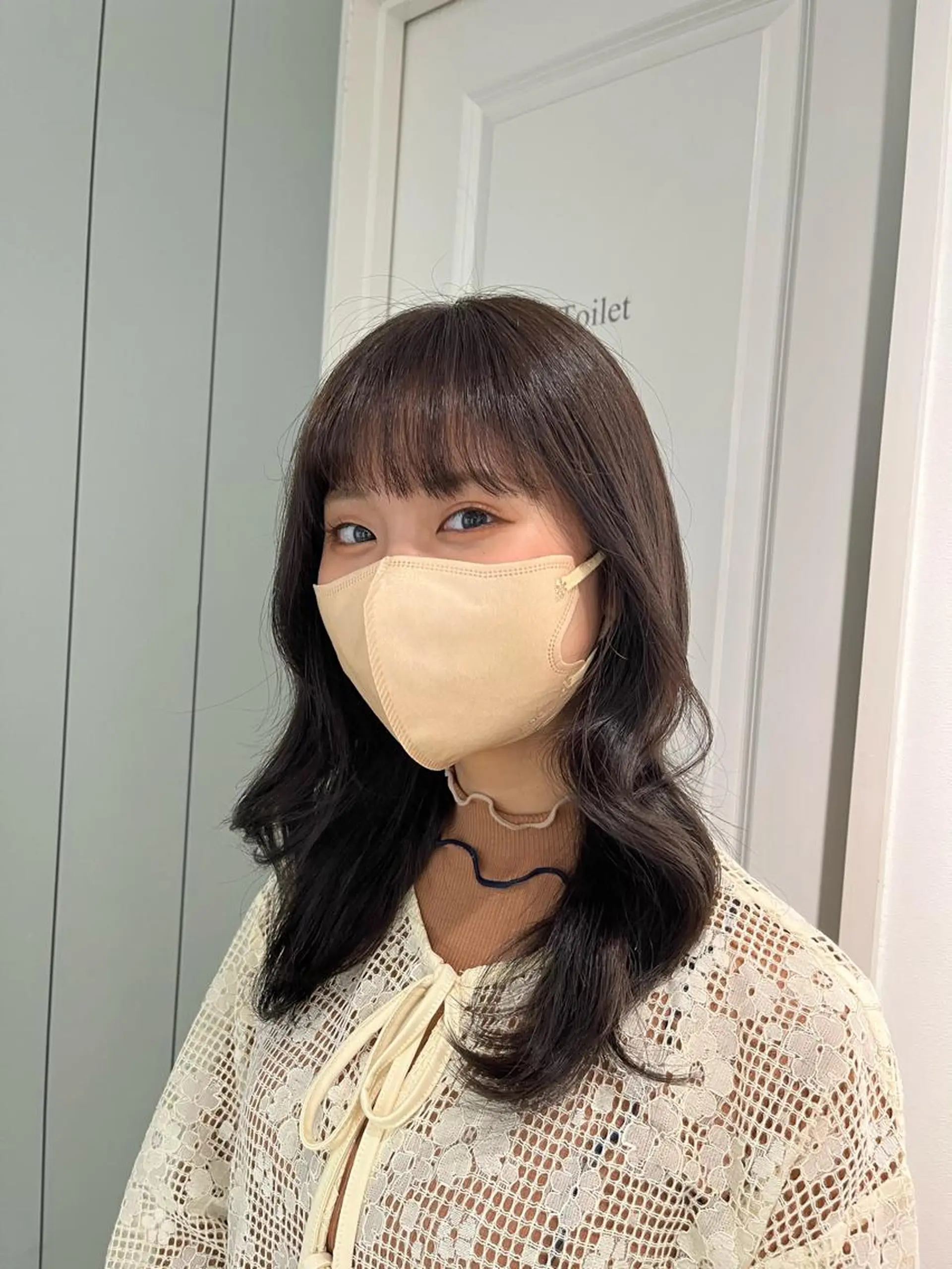 カラー 黒髪 ブラウンカラー ONDO所属・梅田酸性縮毛矯正/ 韓国ヘア/ユナ🩰のヘアスタイル