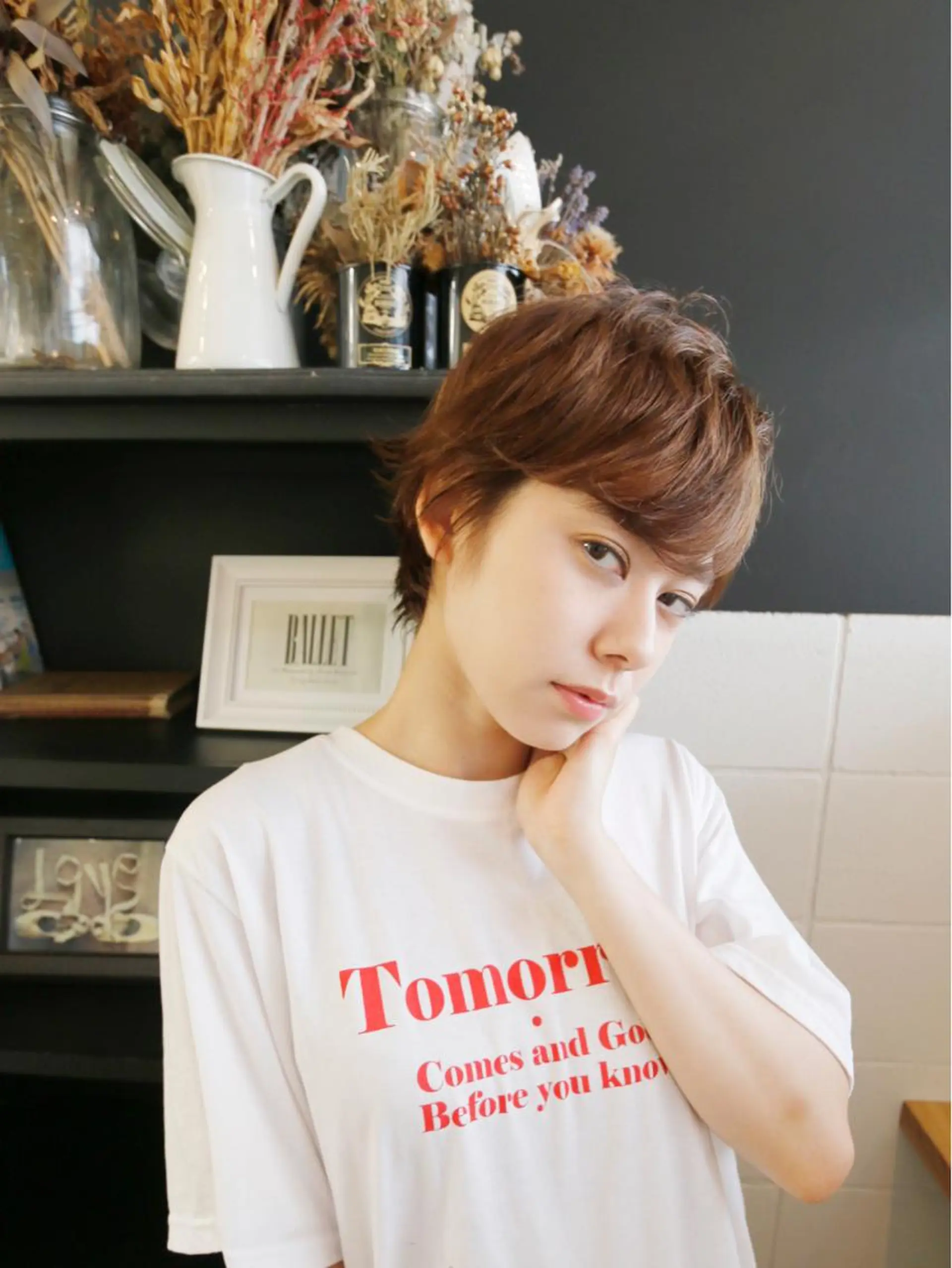 ショート カラー ベリーショート ショートヘア ヘアカラー トリートメント 山口 悟のヘアスタイル