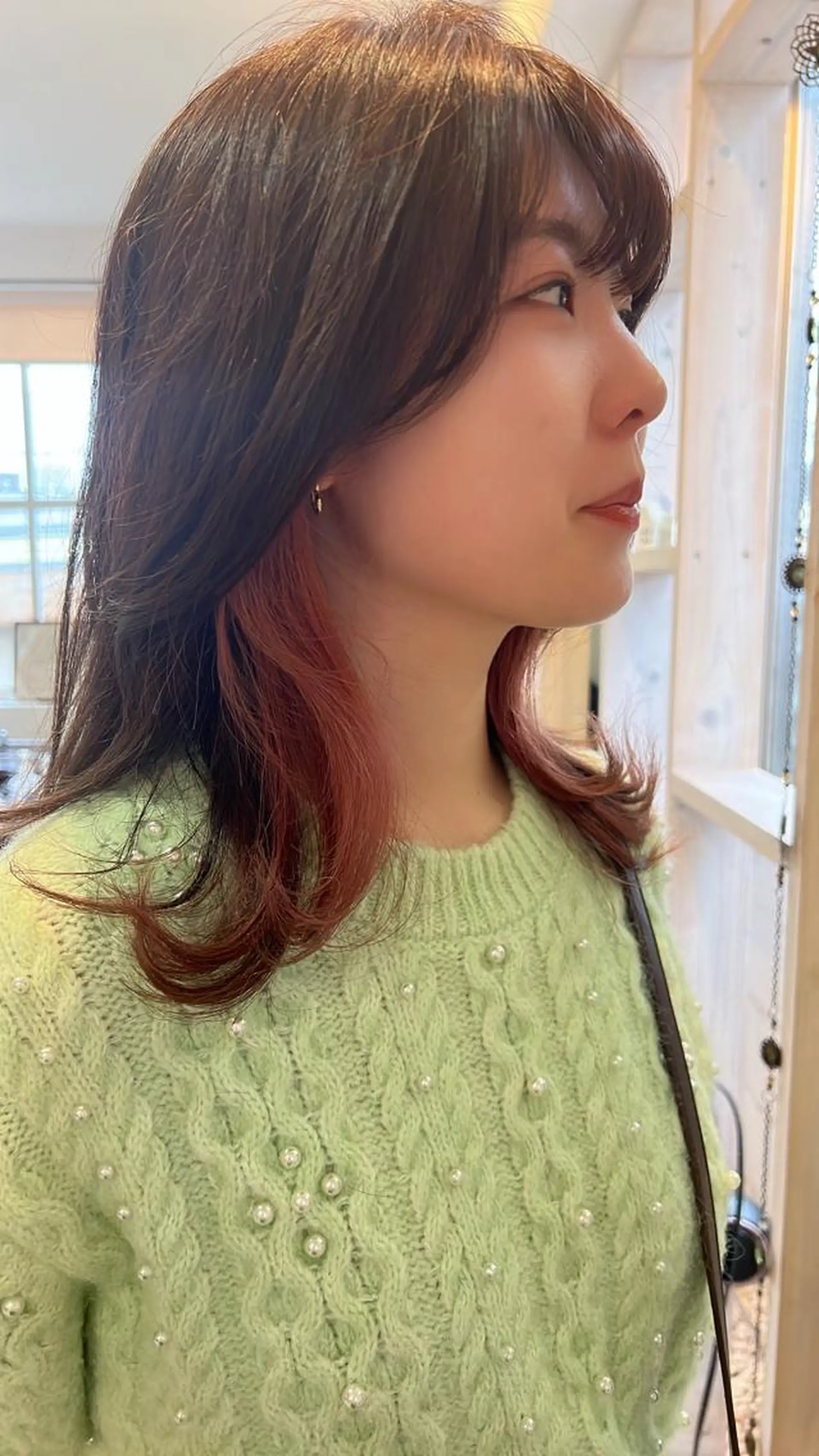 セミロング カラー ミヨシマユ✨ チーフ就任記念🌈のヘアスタイル