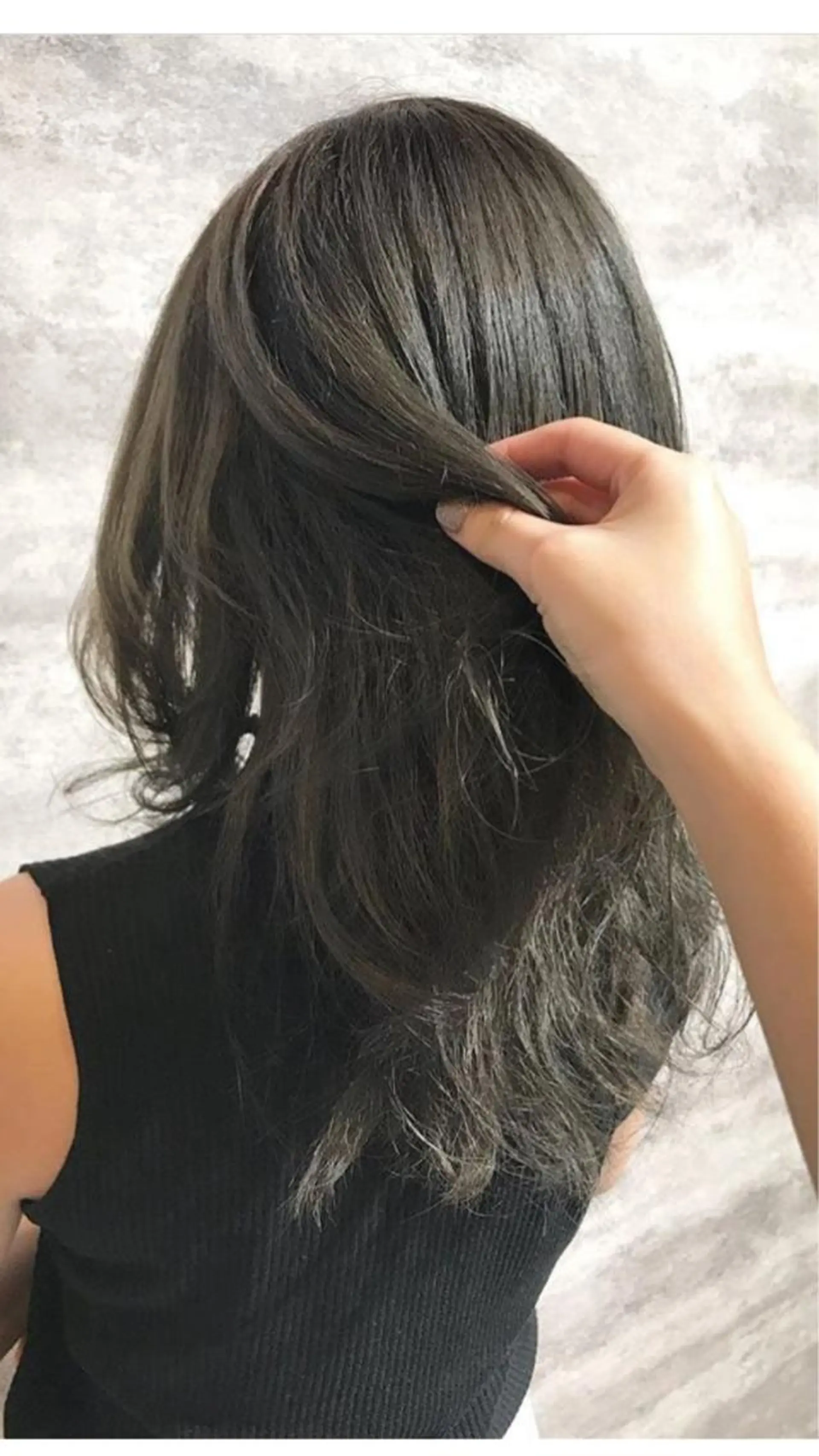 セミロング カラー アッシュ 🫟Blanco🫟 Color&Careのヘアスタイル