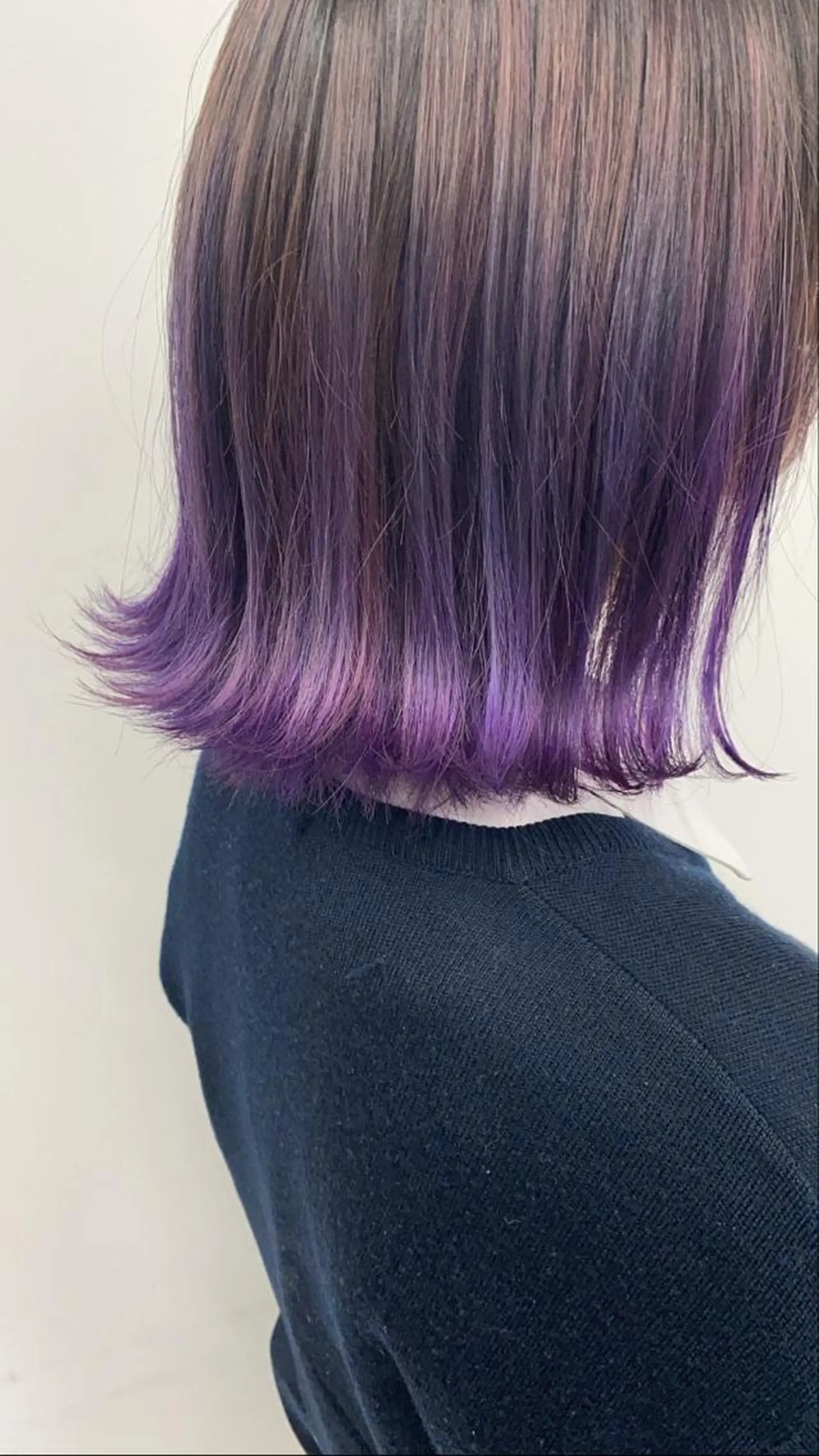 ミディアム カラー グラデーションカラー パープルカラー レイヤー/ハイトーン 🧸SENAのヘアスタイル