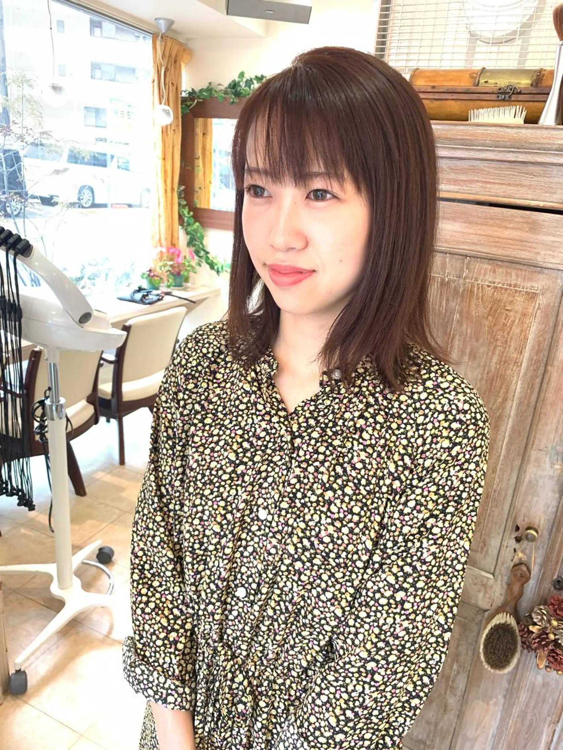 セミロング カット ヘアカラー トリートメント ヘッドスパ nishimura makotoのヘアスタイル