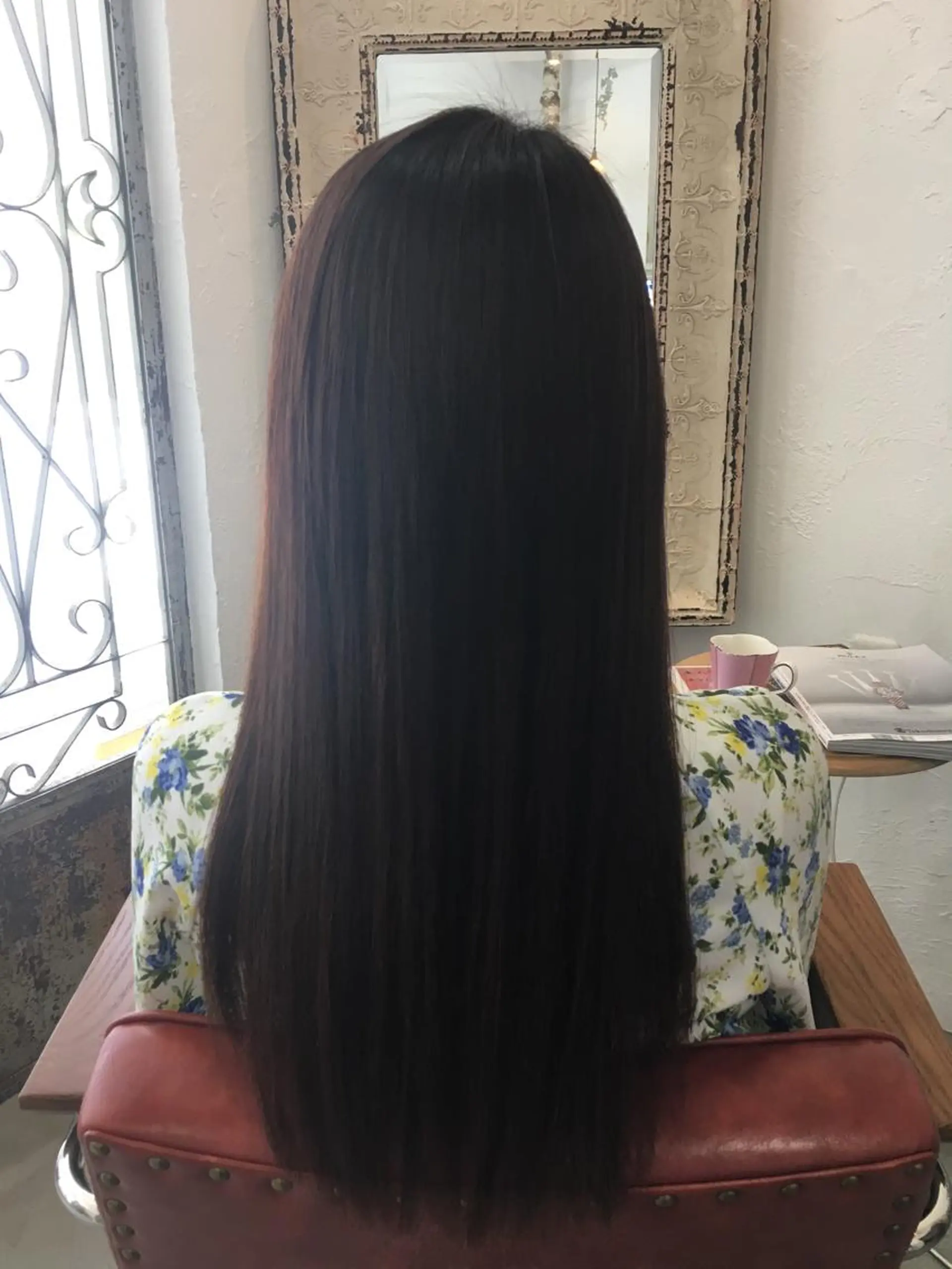 ロング パーマ ストレートパーマ fio マナミのヘアスタイル