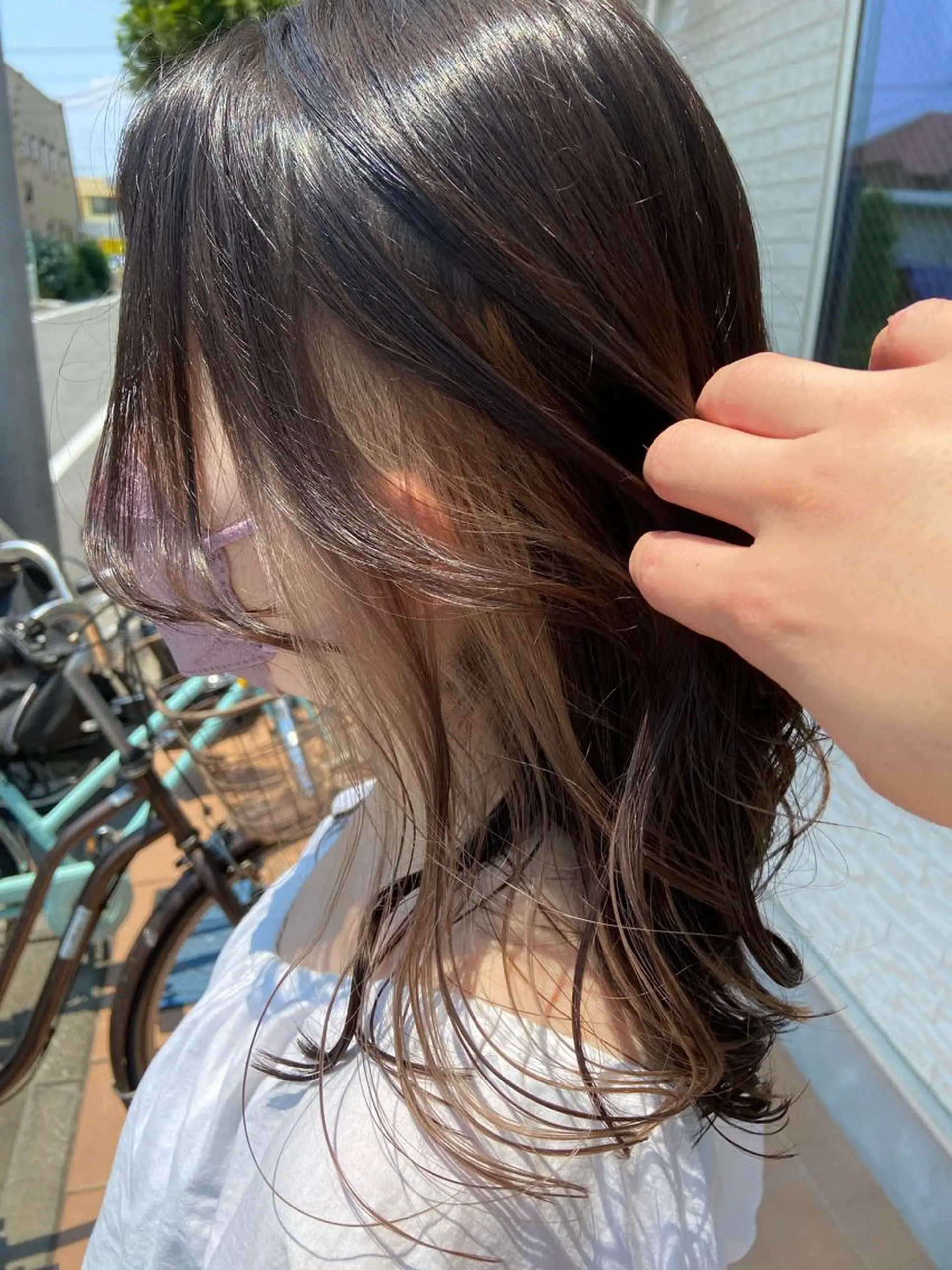 ミディアム カラー 🪼高評価🪼 💎柴崎の藤咲💎のヘアスタイル