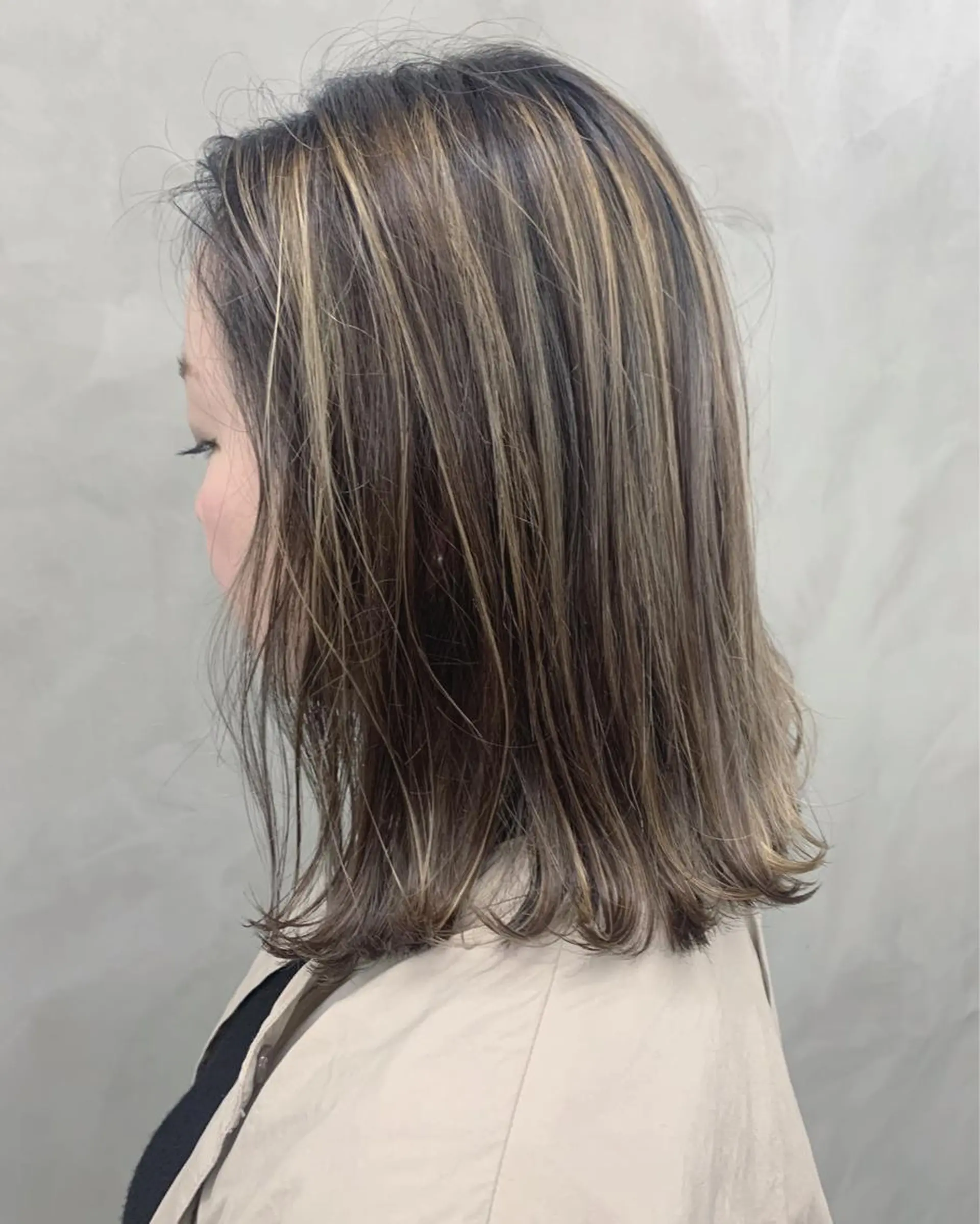 ミディアム カラー ハイライトカラー ハイライト ブームボックス所属・🐝ハイトーンカラー hachi🐝のヘアスタイル