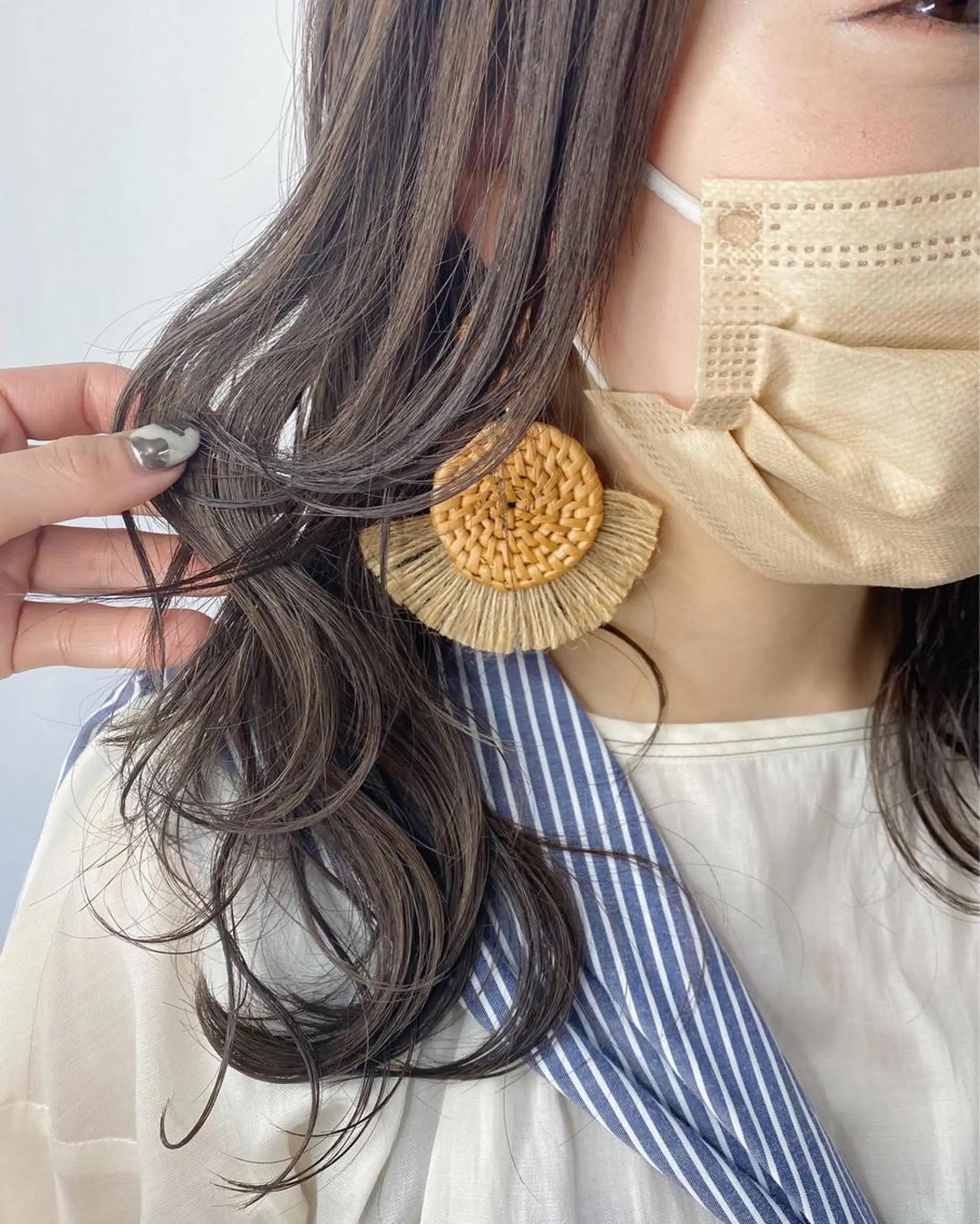 セミロング カラー ヘアアレンジ カット ヘアカラー GOTODAY  神戸三宮店所属・Hatanaka Airiのヘアスタイル