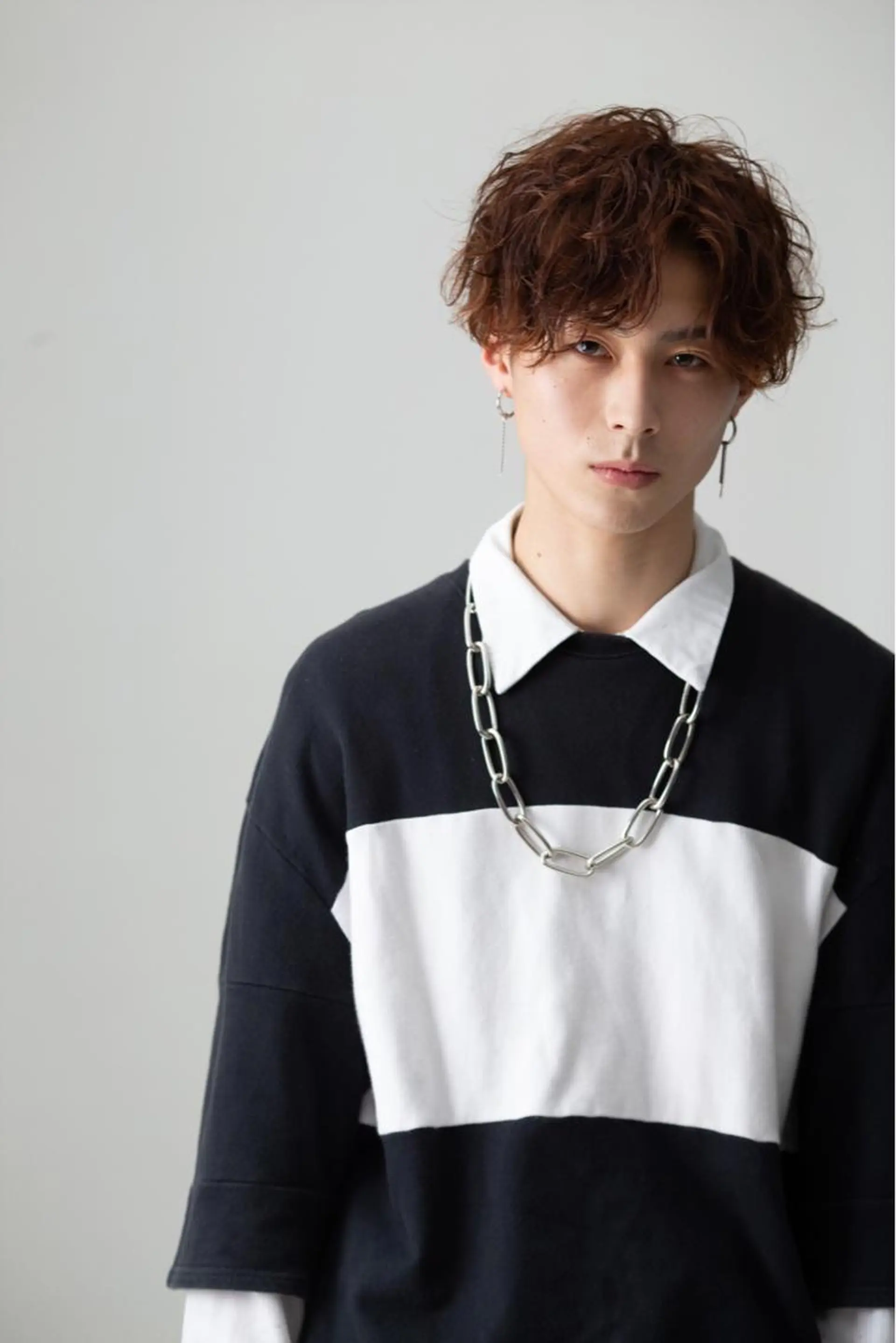 ショート パーマ メンズ マッシュ メンズパーマ カット Vir by browのヘアスタイル