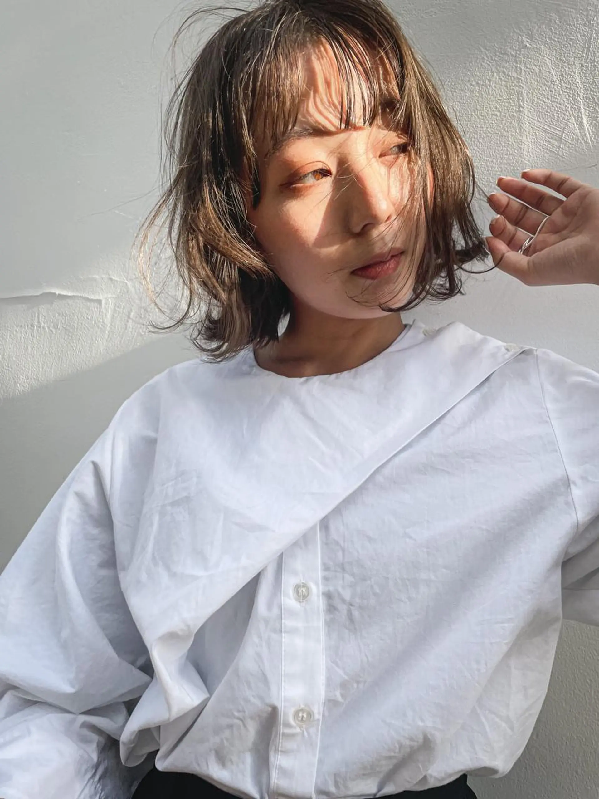 ミディアム 🌹ハッシュカット、 レイヤー韓国ヘア🌹のヘアスタイル