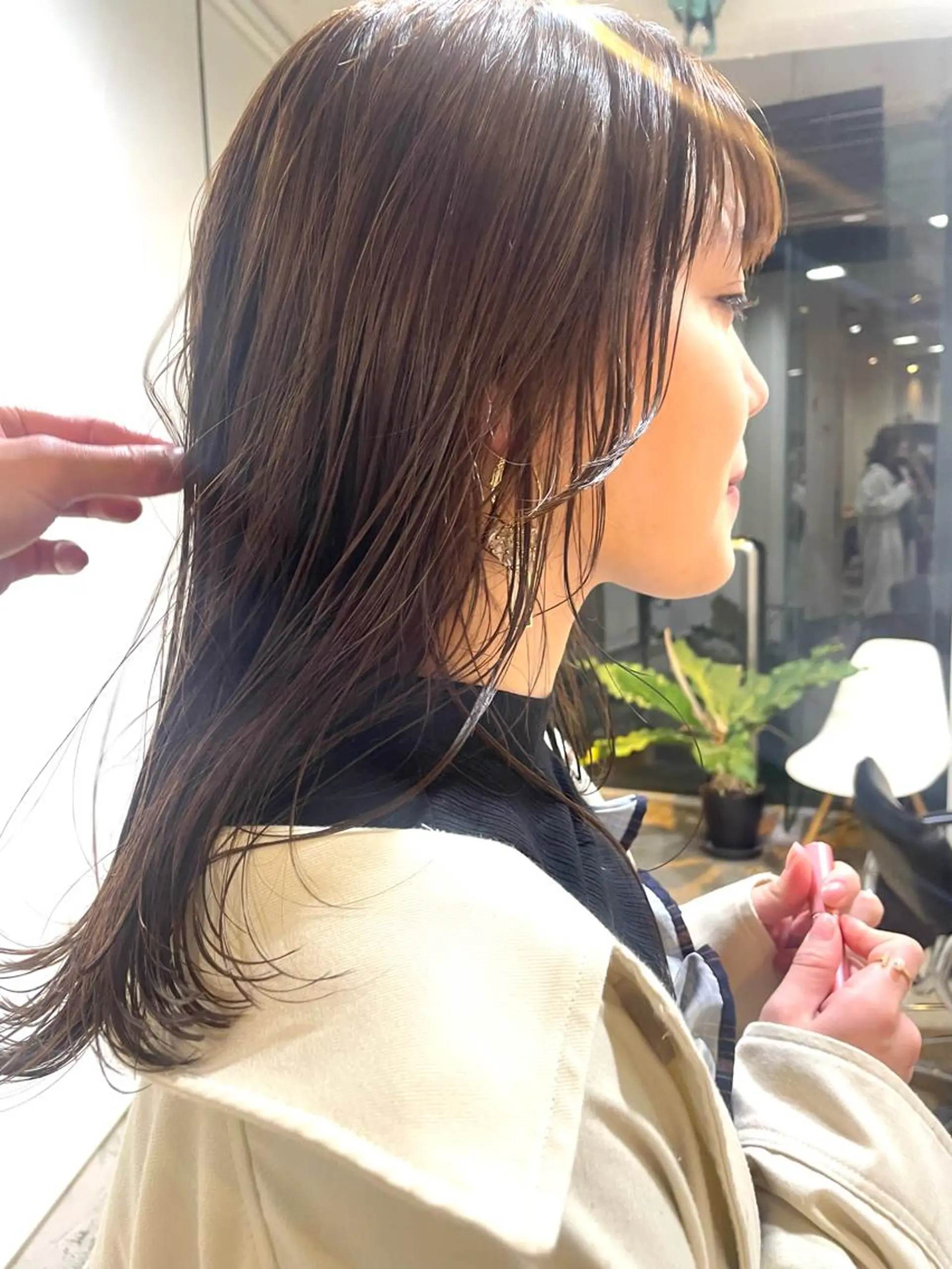 ミディアム カラー カット ヘアカラー トリートメント レイヤー/似合わせ TAKUYAのヘアスタイル