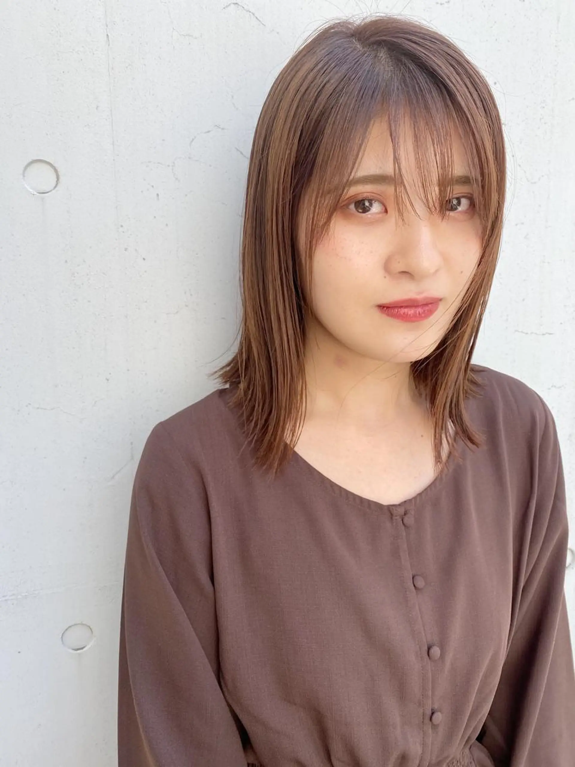 ミディアム カラー ヘアアレンジ アディクシーカラー バレイヤージュ ベージュカラー ブリーチ ケアブリーチ カット ヘアカラー トリートメント ヘアセット ✨ハイクオリティ✨ 山本香也のヘアスタイル