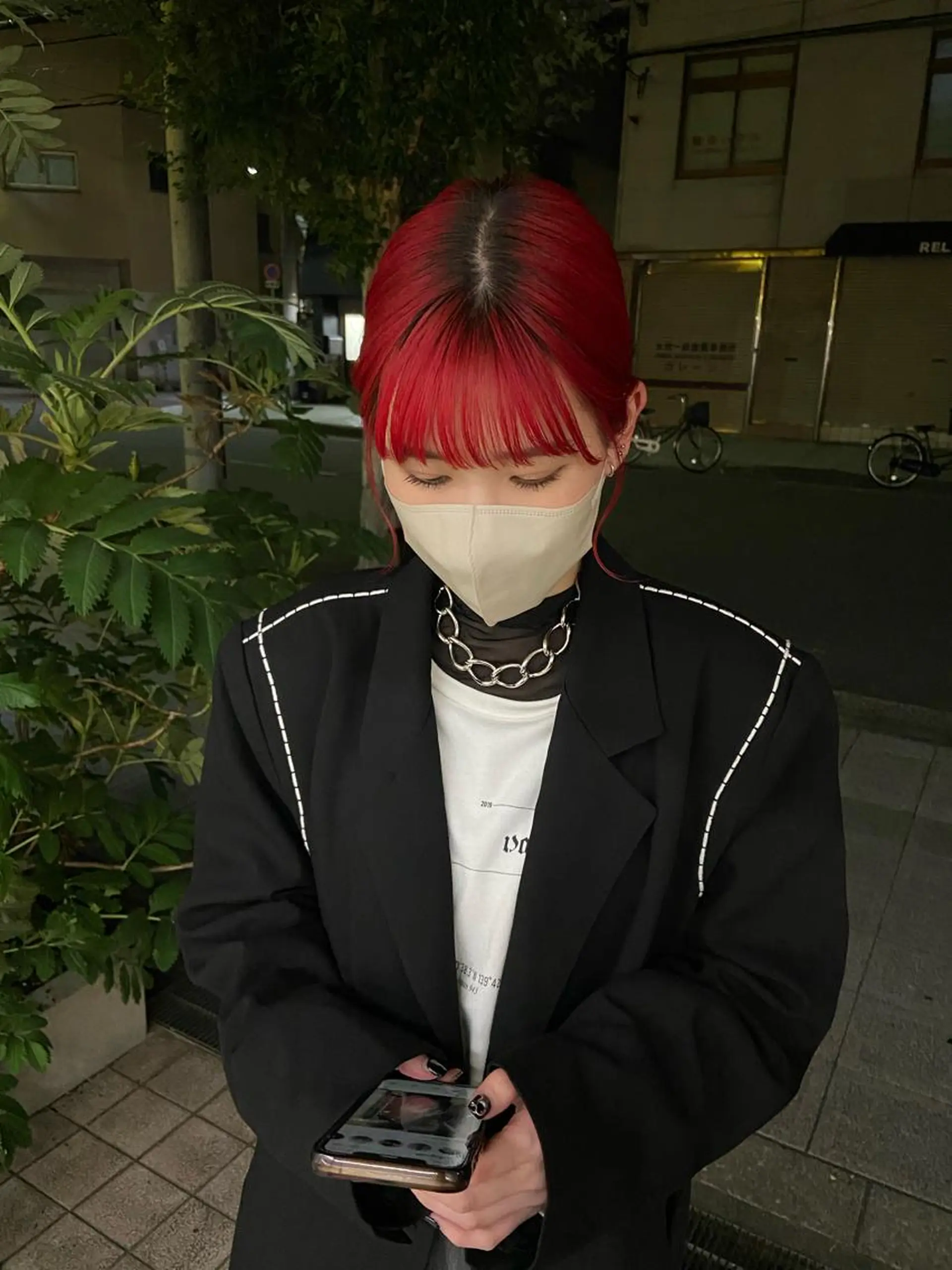 ミディアム カラー ヘアカラー yuna/ボブカット /ハイトーンカラーのヘアスタイル