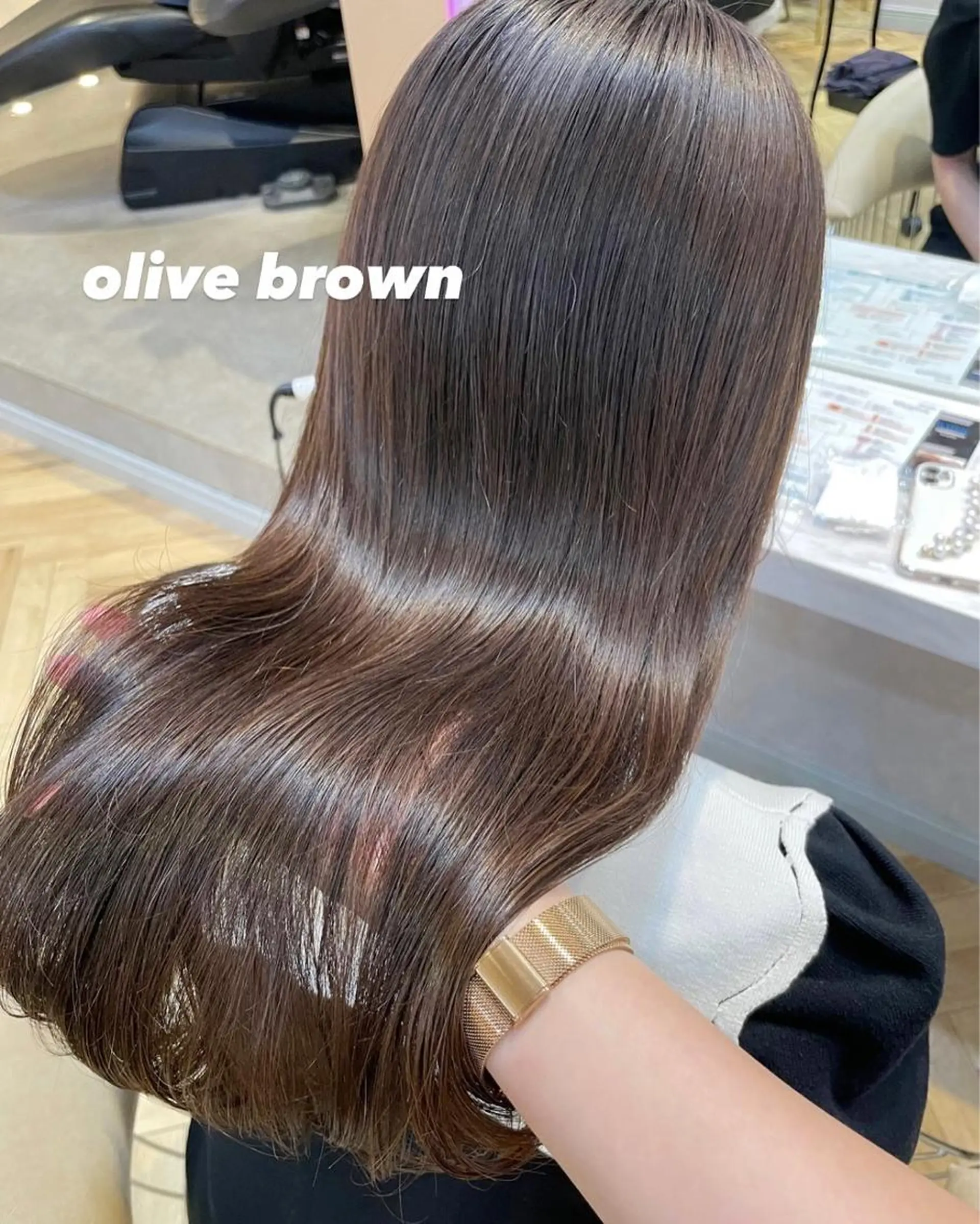 ロング カット ヘアカラー トリートメント 💖レイヤー×美髪 💖momoのヘアスタイル