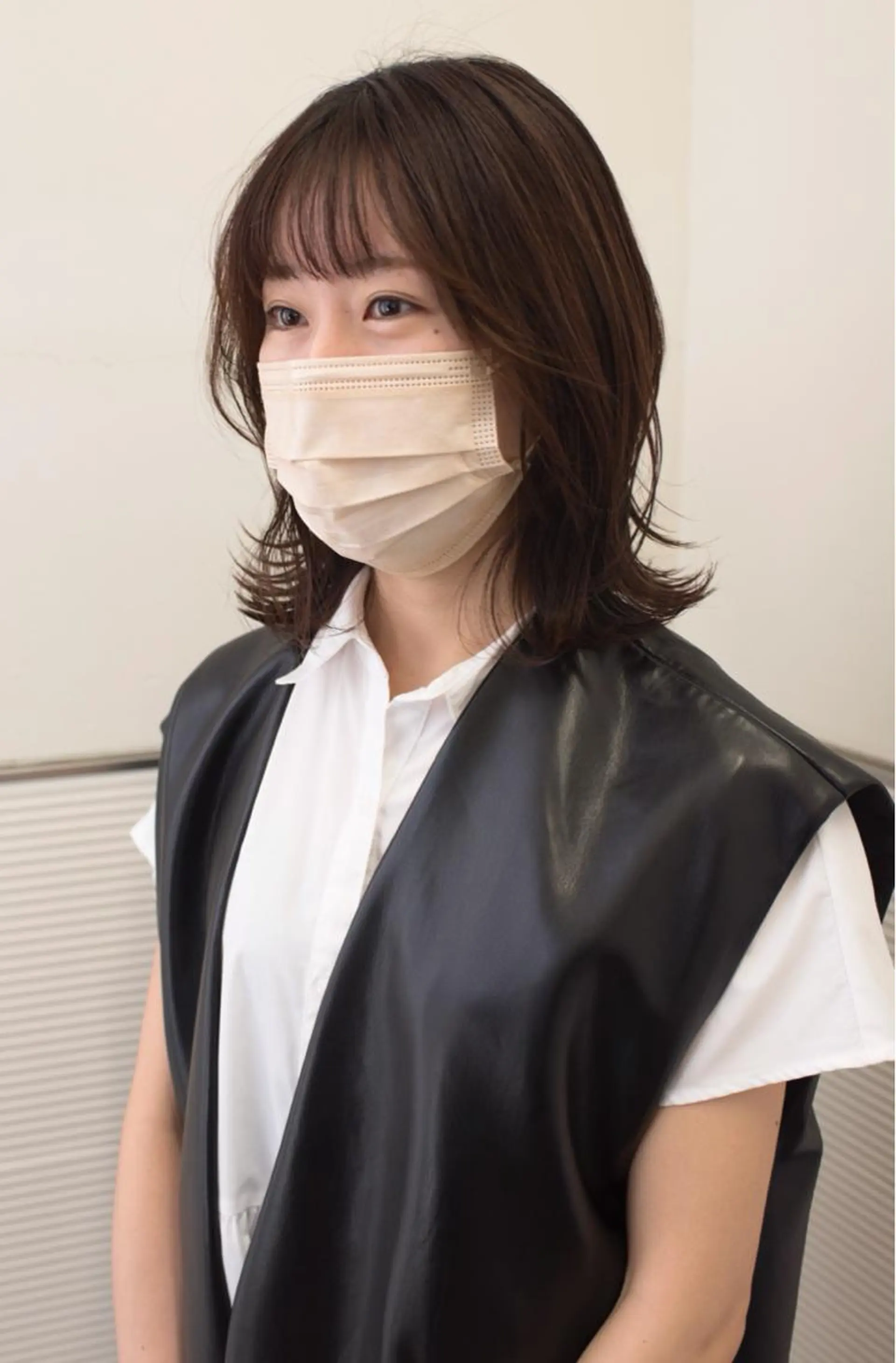 ミディアム カラー カット ヘアカラー 千葉 慎也のヘアスタイル