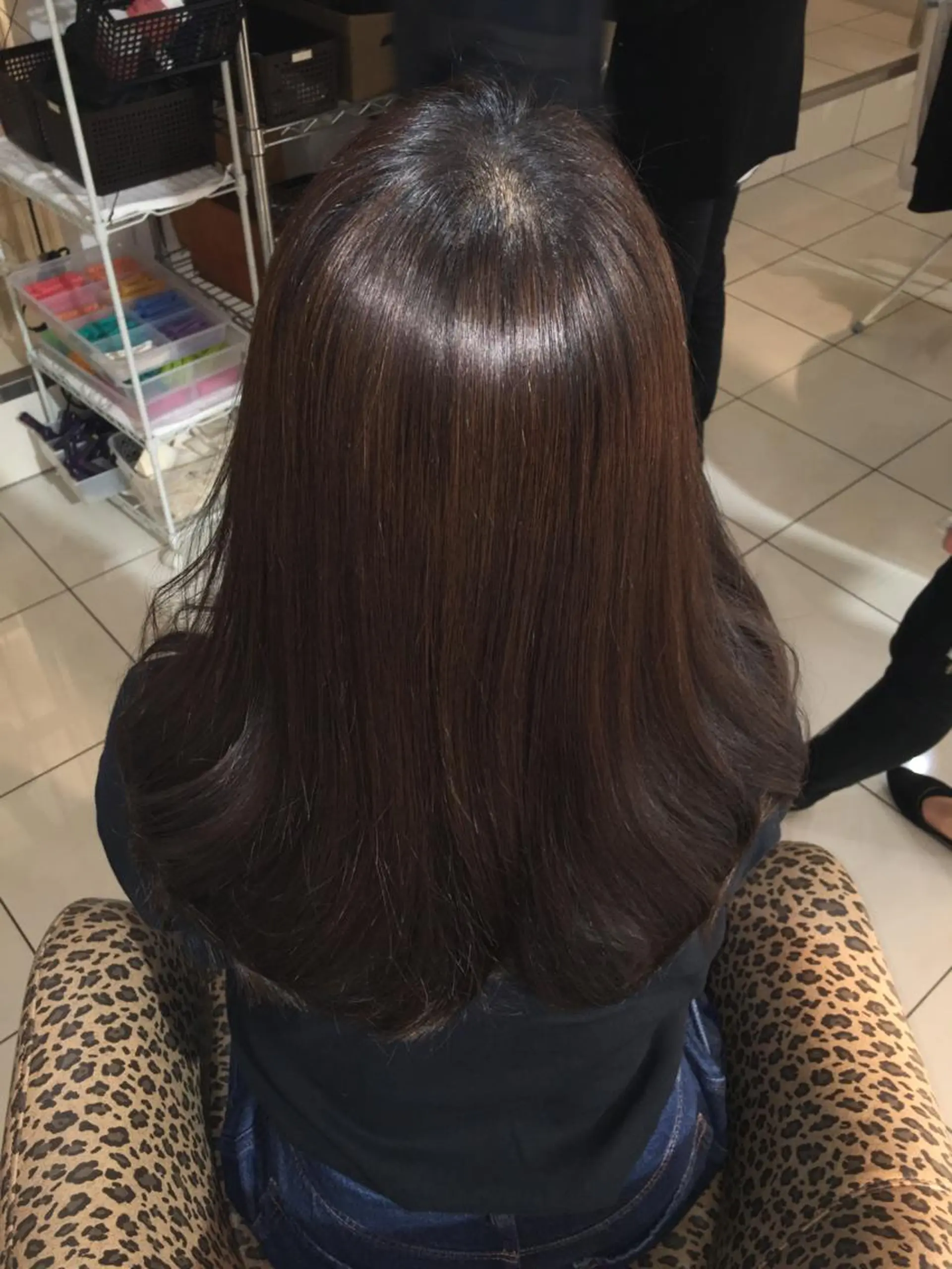 ミディアム セミロング ロング カラー パーマ トリートメント 橋本 慶司のヘアスタイル