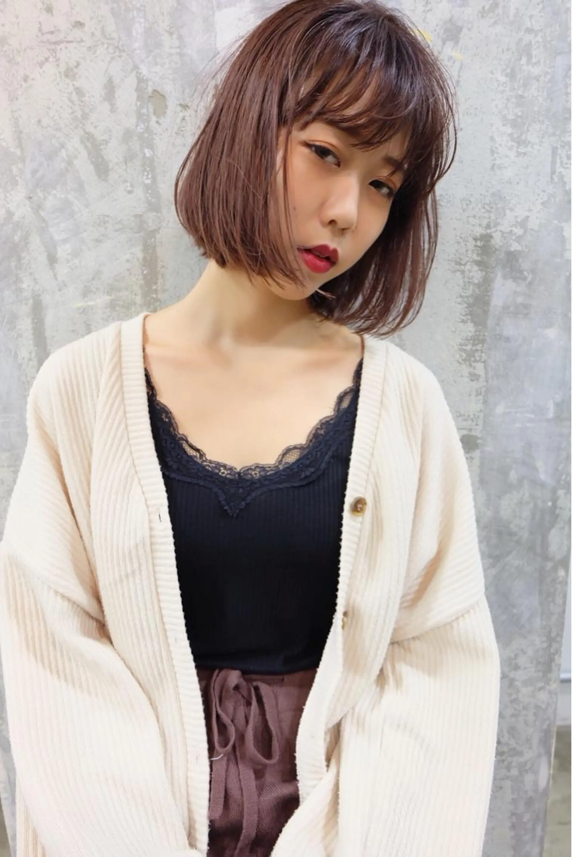 ミディアム カラー ブリーチ ケアブリーチ ラベンダーカラー ラベンダーピンク ピンクカラー Pia hair Design Yakuin所属・Pia ツボイ ケイタのヘアスタイル