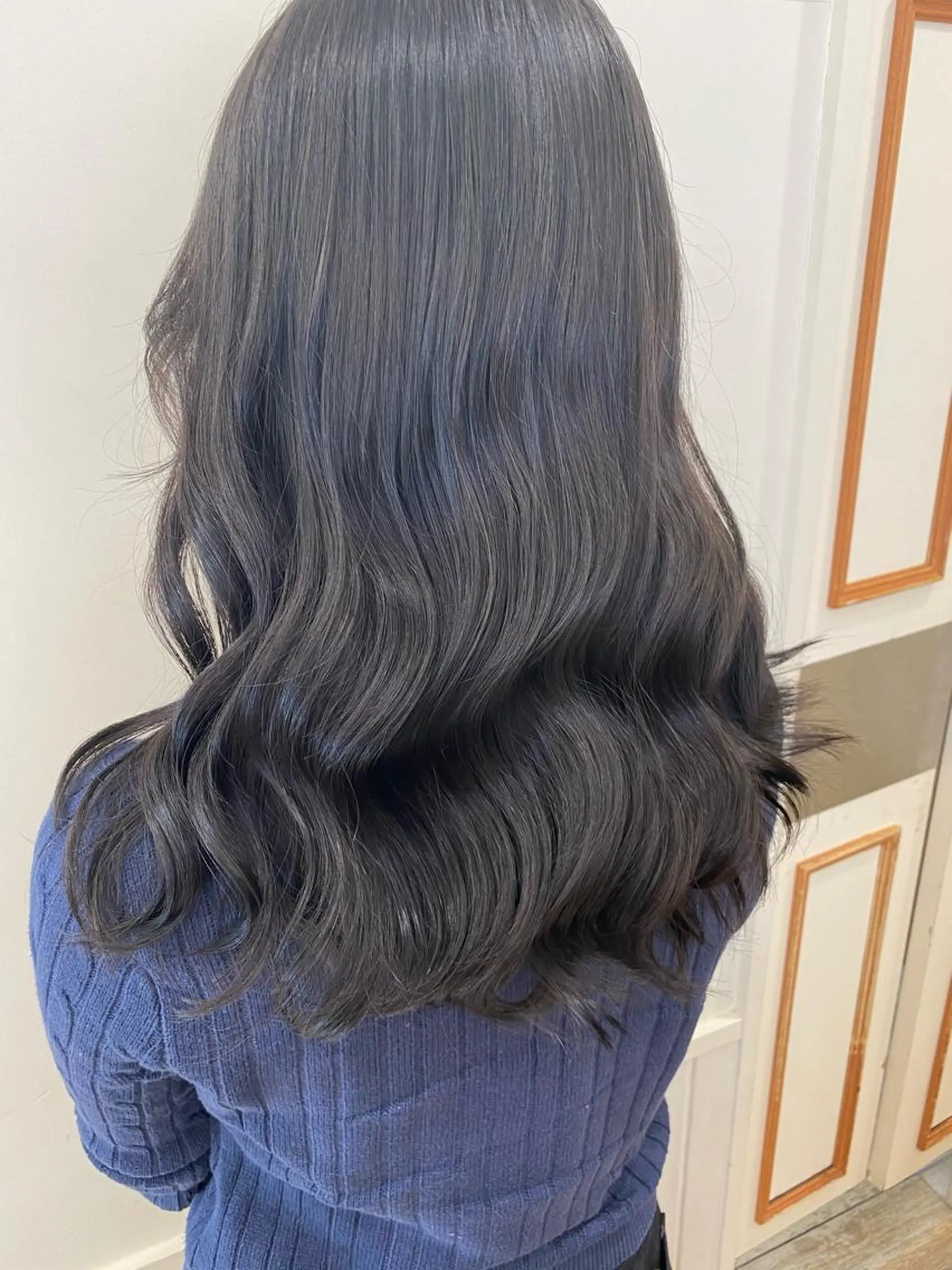 ミディアム カット トリートメント 艶カラー/韓国風ヘア 🩵shioneのヘアスタイル