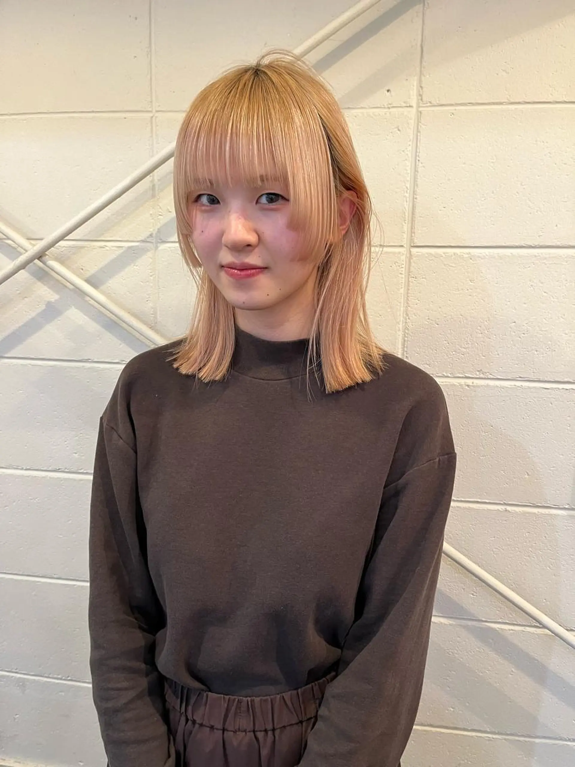 ミディアム 似合わせカット カット iru所属・レイヤーカット/ ハイトーン/mikiのヘアスタイル