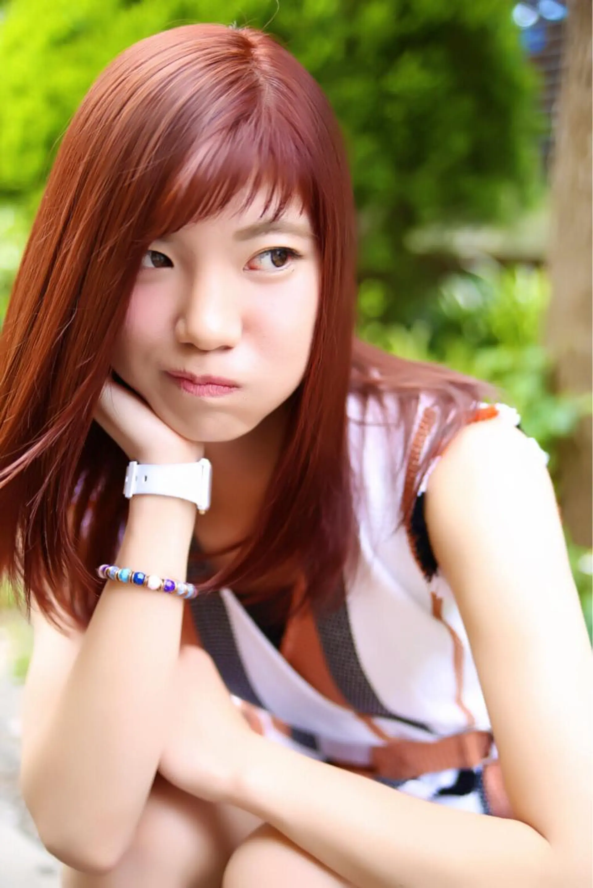 ミディアム セミロング ロング カラー イルミナカラー Re:ta KANZOのヘアスタイル