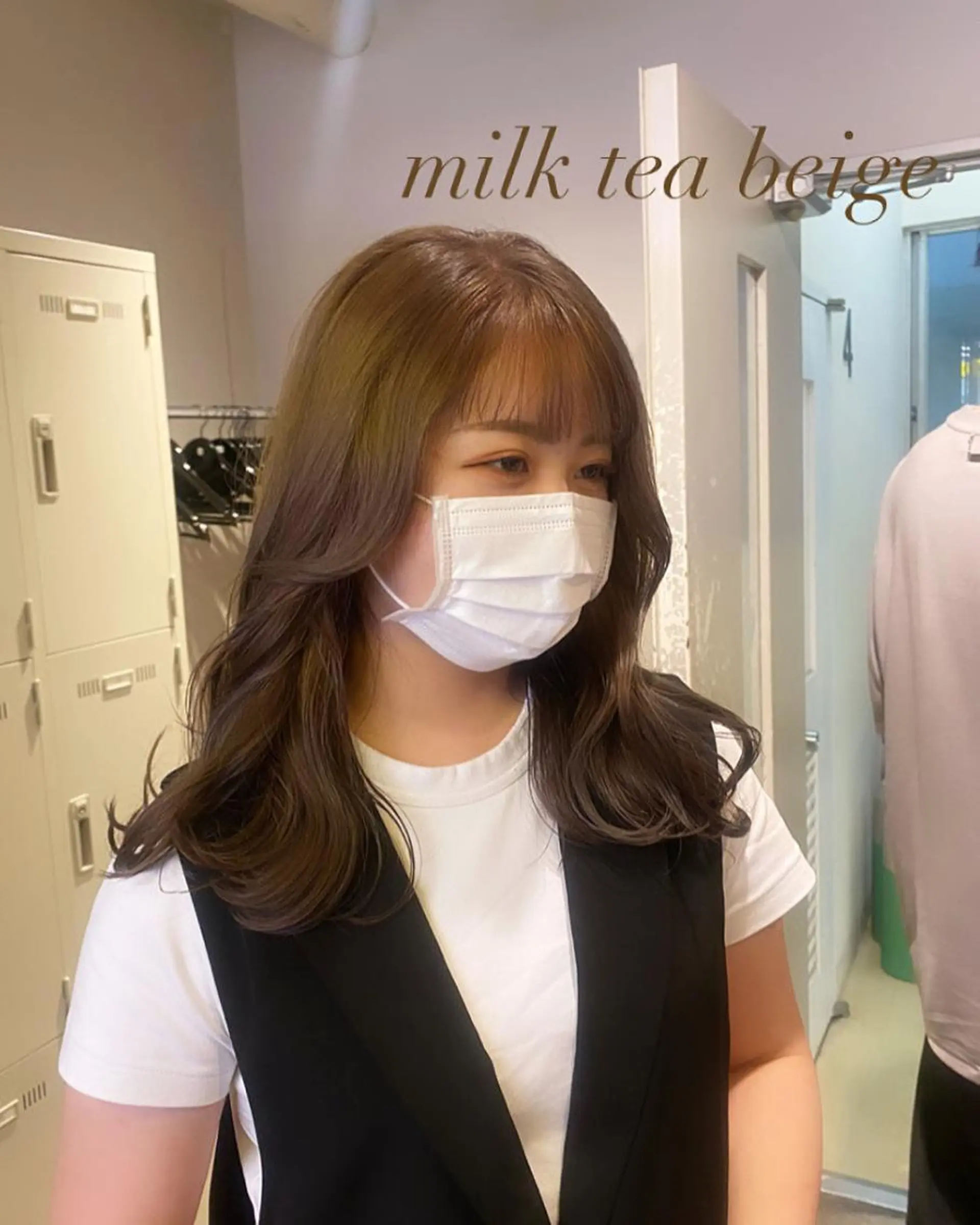 セミロング カラー ヘアカラー トリートメント ヘアセット 韓国/トレンド レイヤー【101】のヘアスタイル