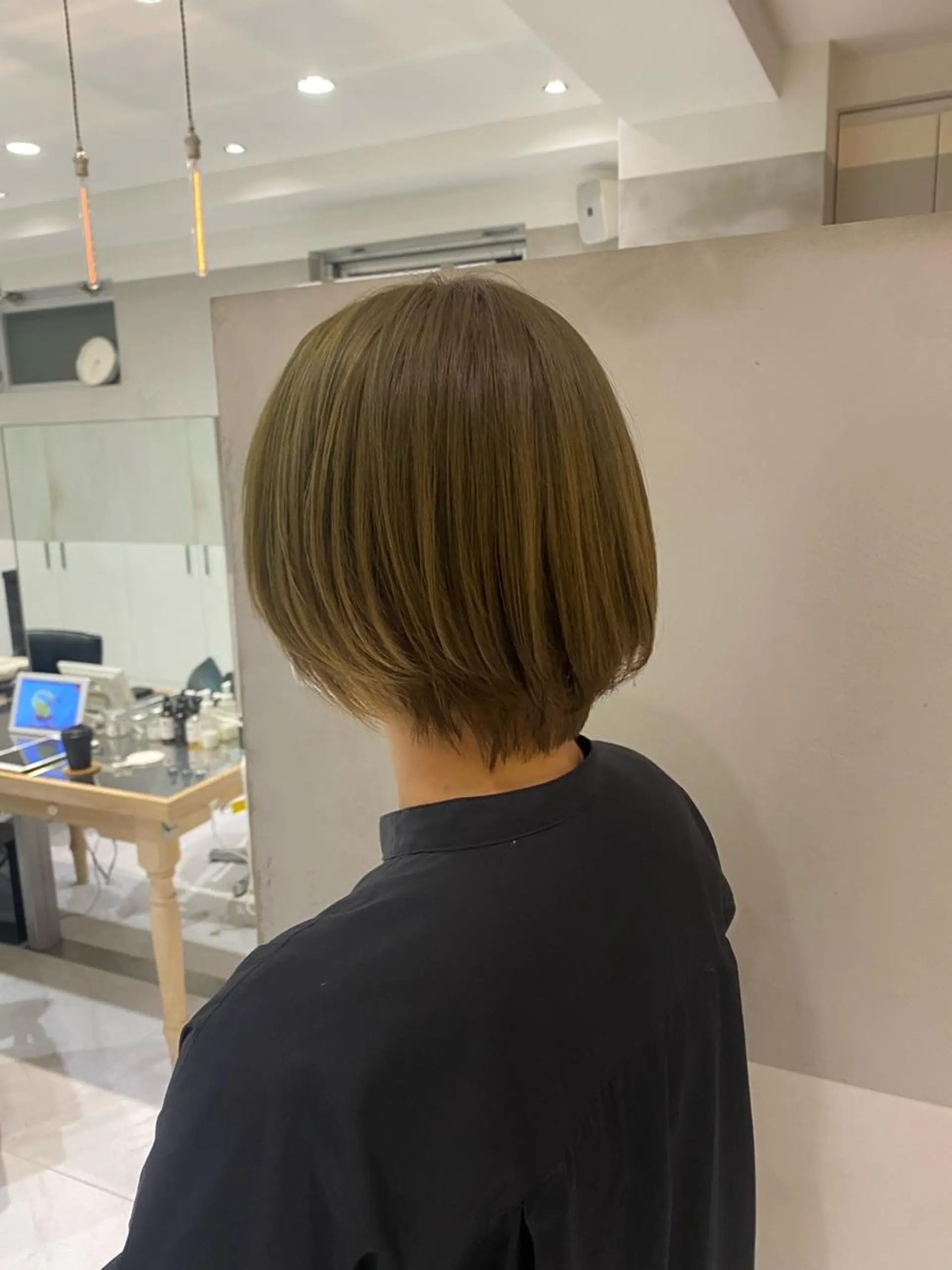 ショート カラー ヘアカラー トリートメント ヘアセット ナチュラル/韓国💎 haruka 💎のヘアスタイル