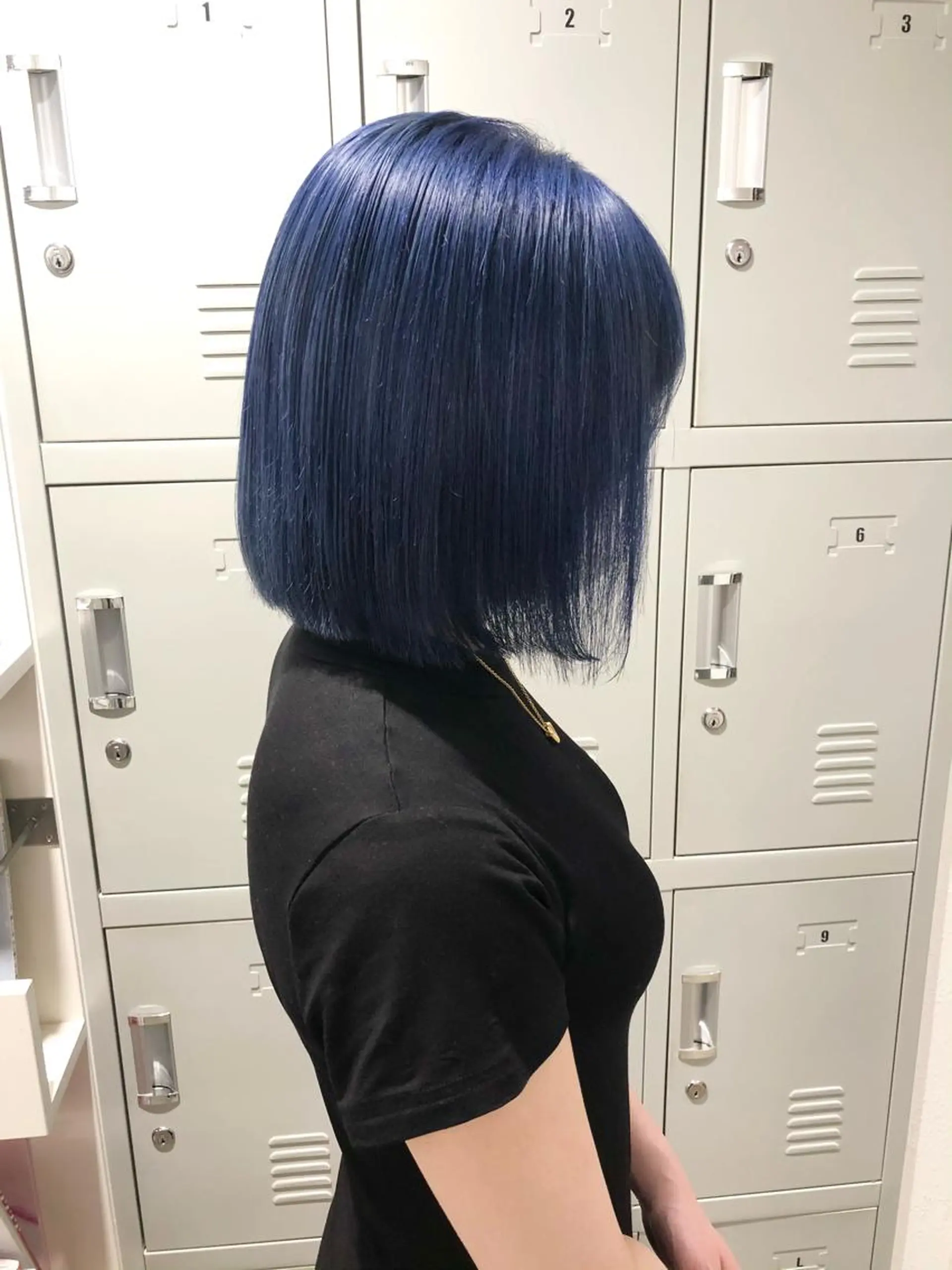 ミディアム カラー ネイビーカラー ヘアカラー 2nd所属・🤍2nd🤍田所 美希のヘアスタイル