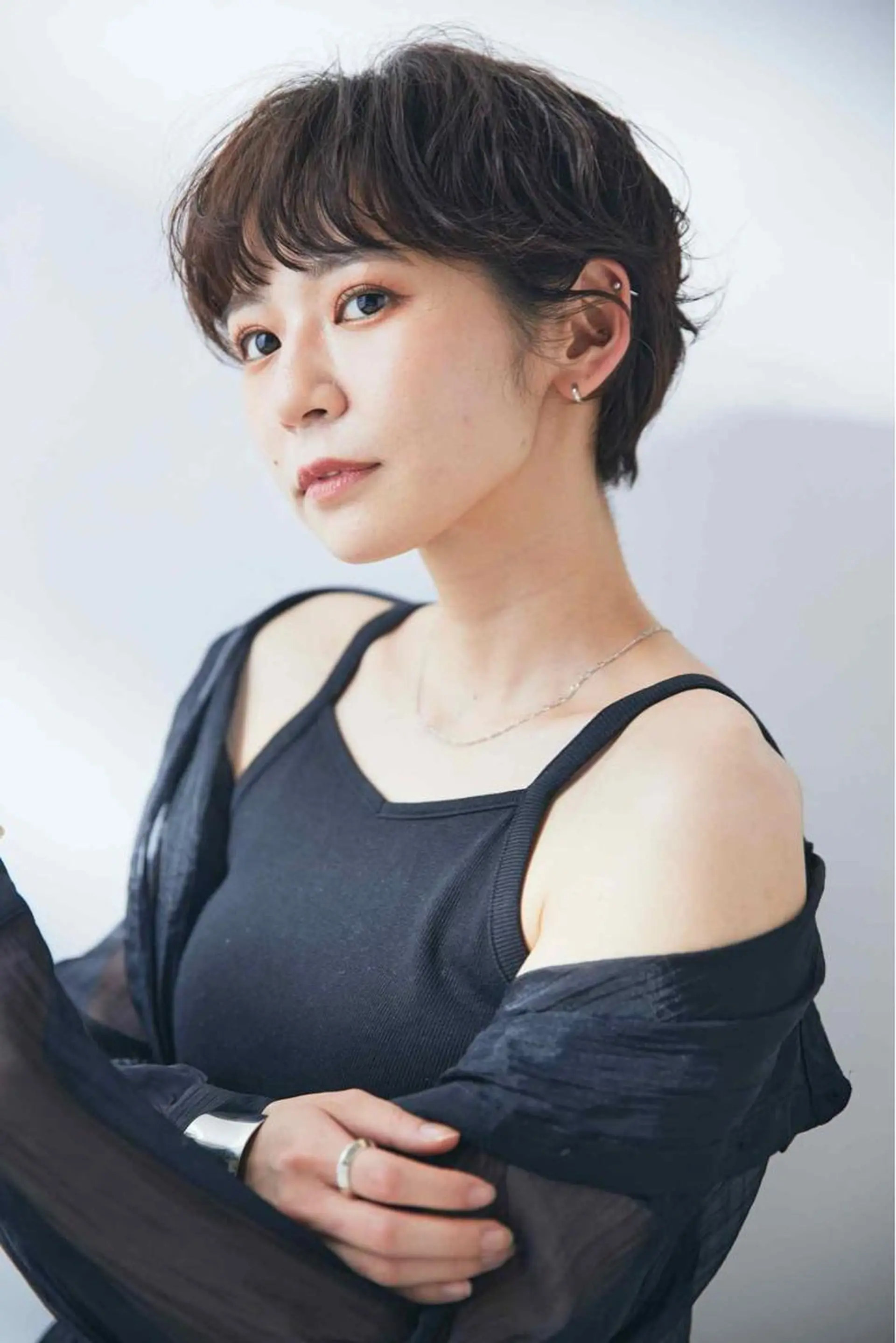 ショート ショートボブ ボブ くびれヘア ショートヘア 🎨インナーカラー が得意👍新垣⚜️のヘアスタイル