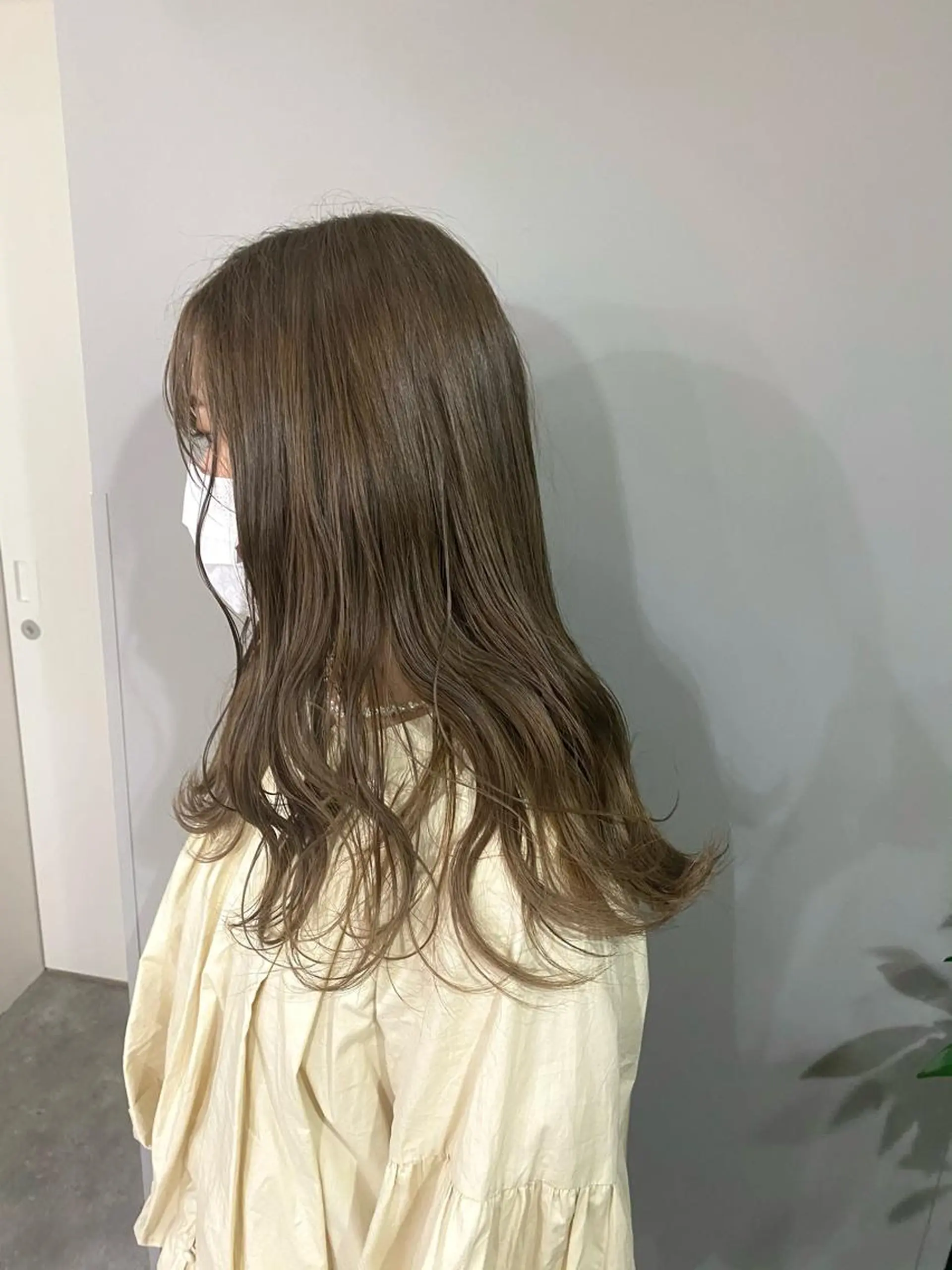 セミロング カラー ヘアアレンジ ベージュカラー ブリーチ ボブ /ニュアンス/ satomi🧸💖のヘアスタイル