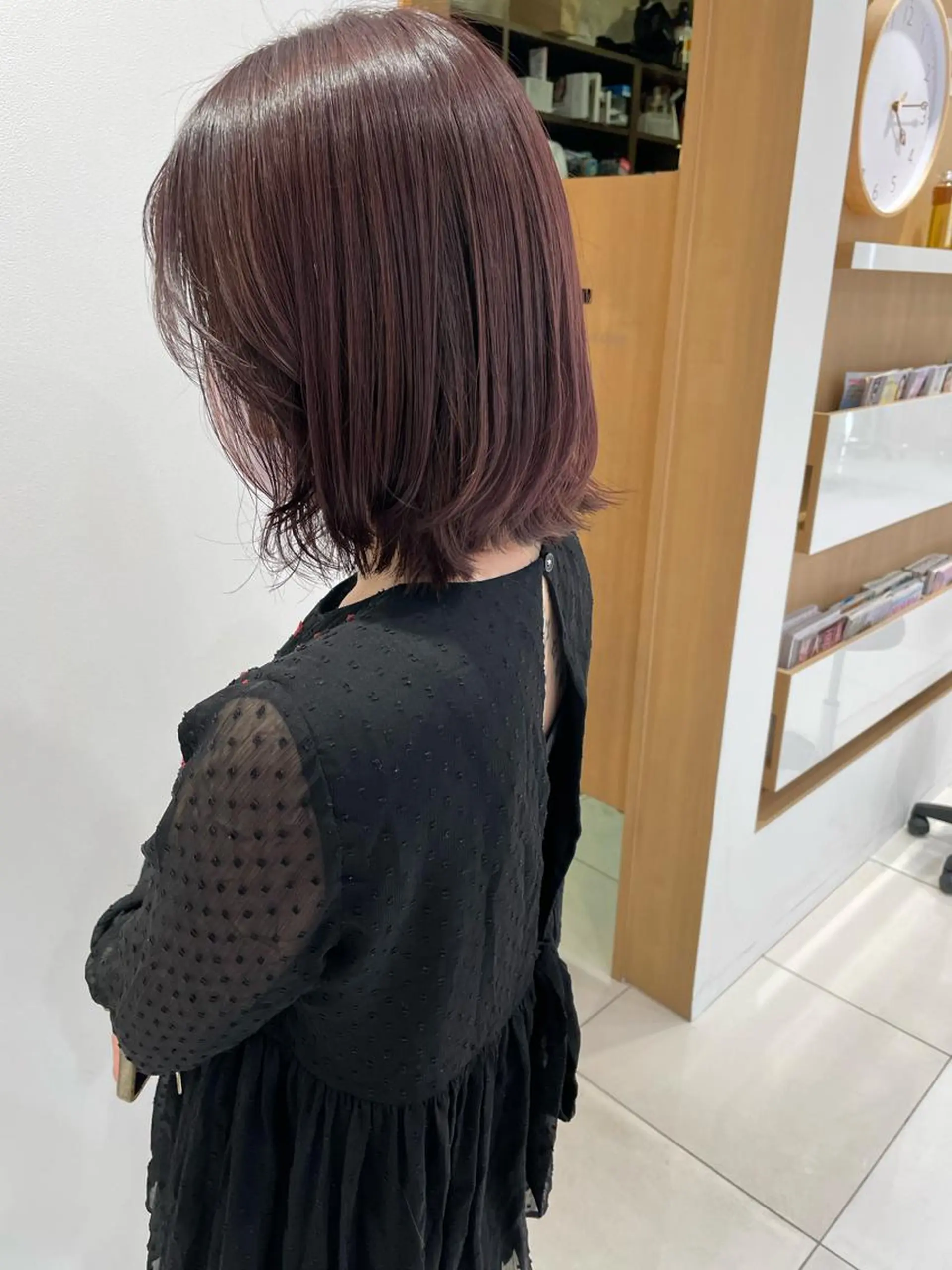 ミディアム カラー ラベンダーカラー ピンクカラー ピンクラベンダー カット ヘアカラー トリートメント 🪴酒井 可南子🪴のヘアスタイル