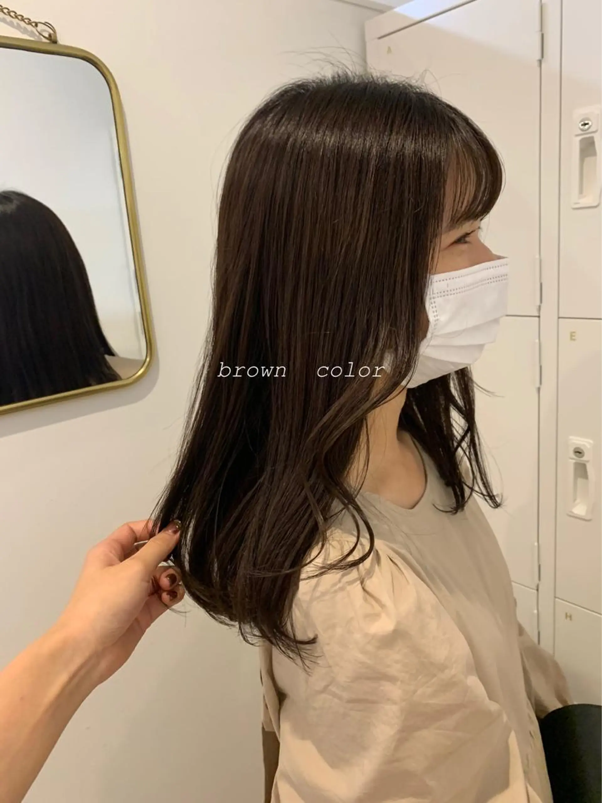 ロング カラー 佐藤 永夏のヘアスタイル