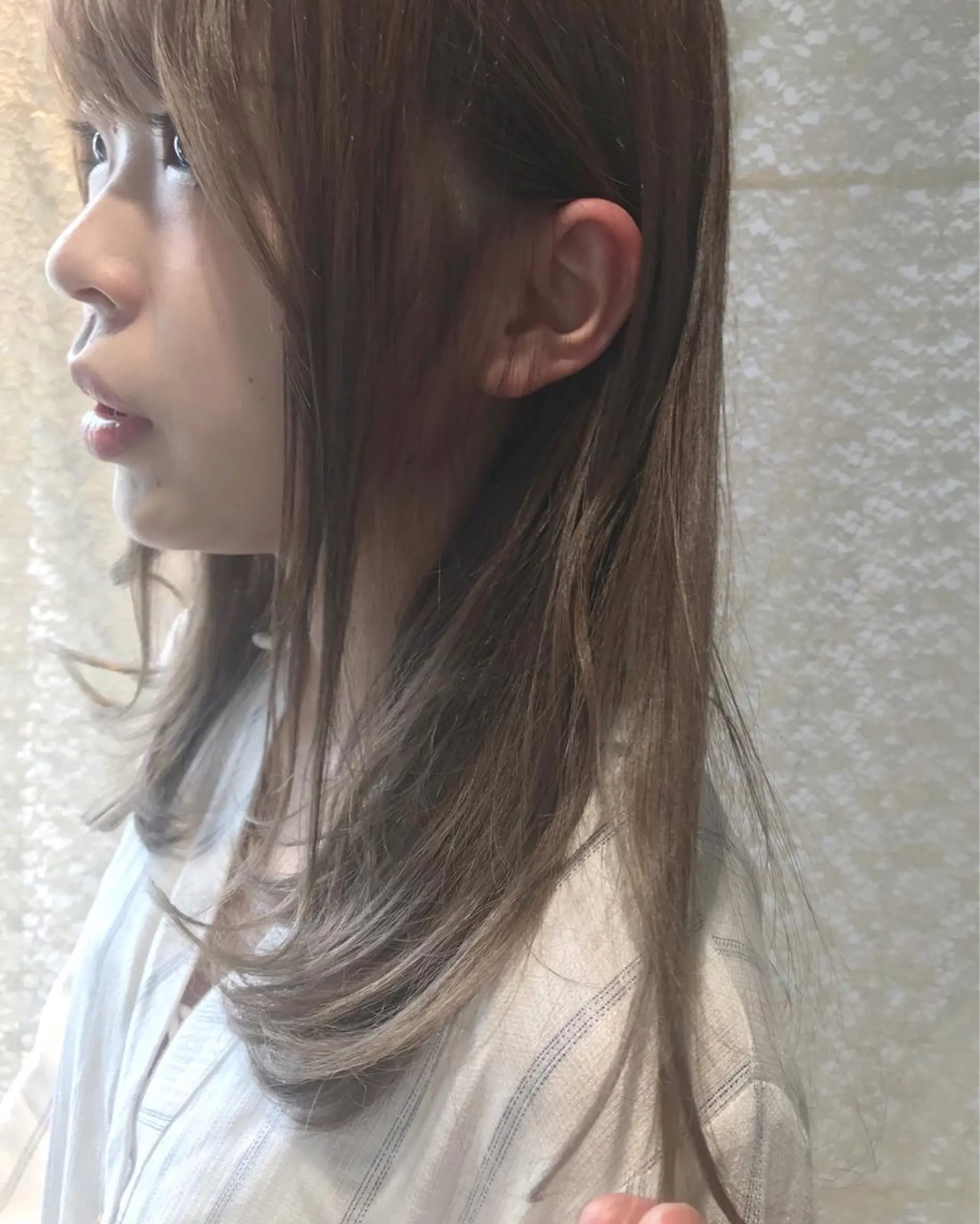 セミロング パープルカラー マーゴ  by ガーデン浦和 margaux by garden所属・ヒラヤマ ユウスケのヘアスタイル