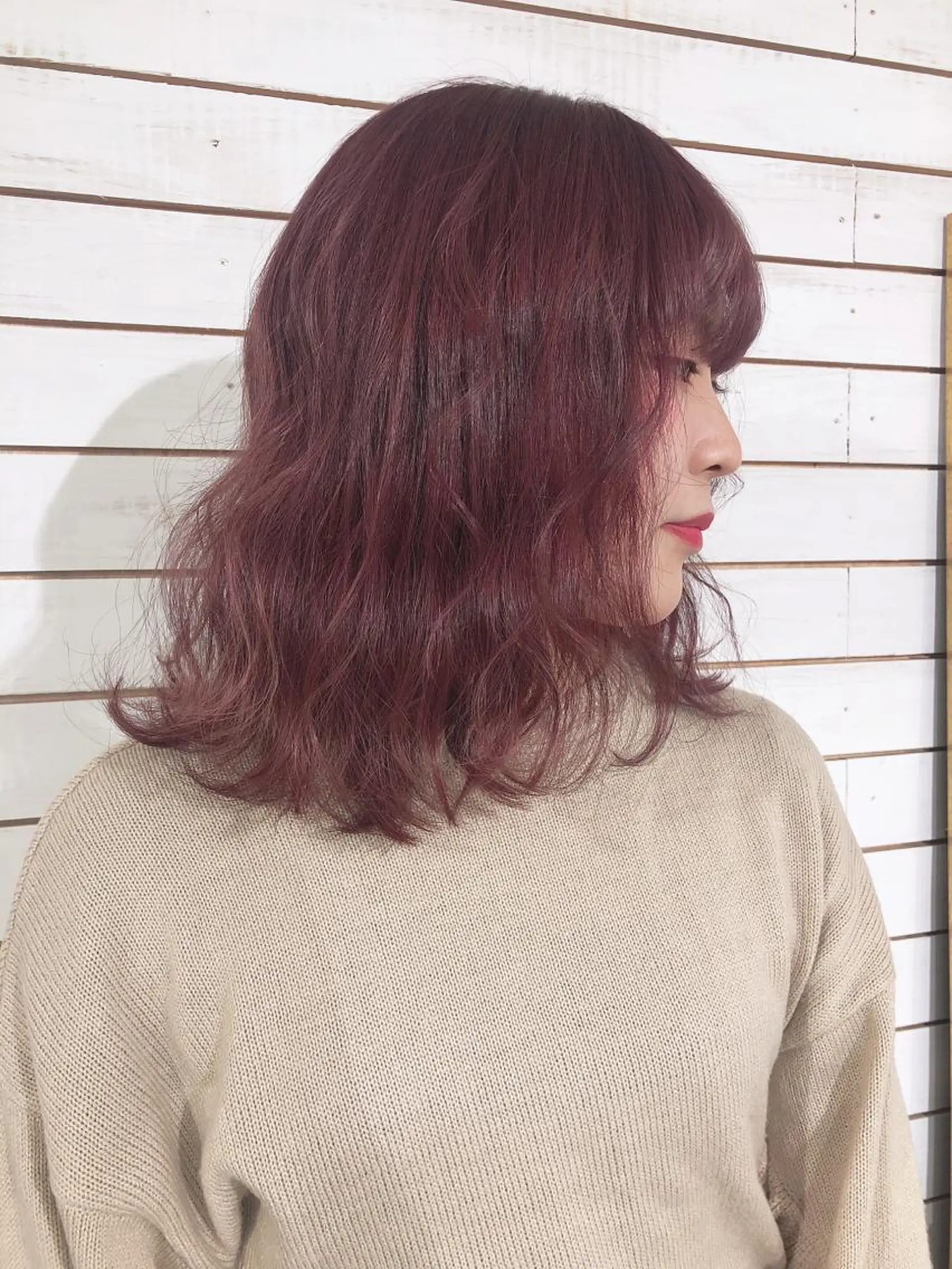 ミディアム カラー ラベンダーカラー ヘアカラー 🦋美髪／エクステ 🦋アベイクミのヘアスタイル