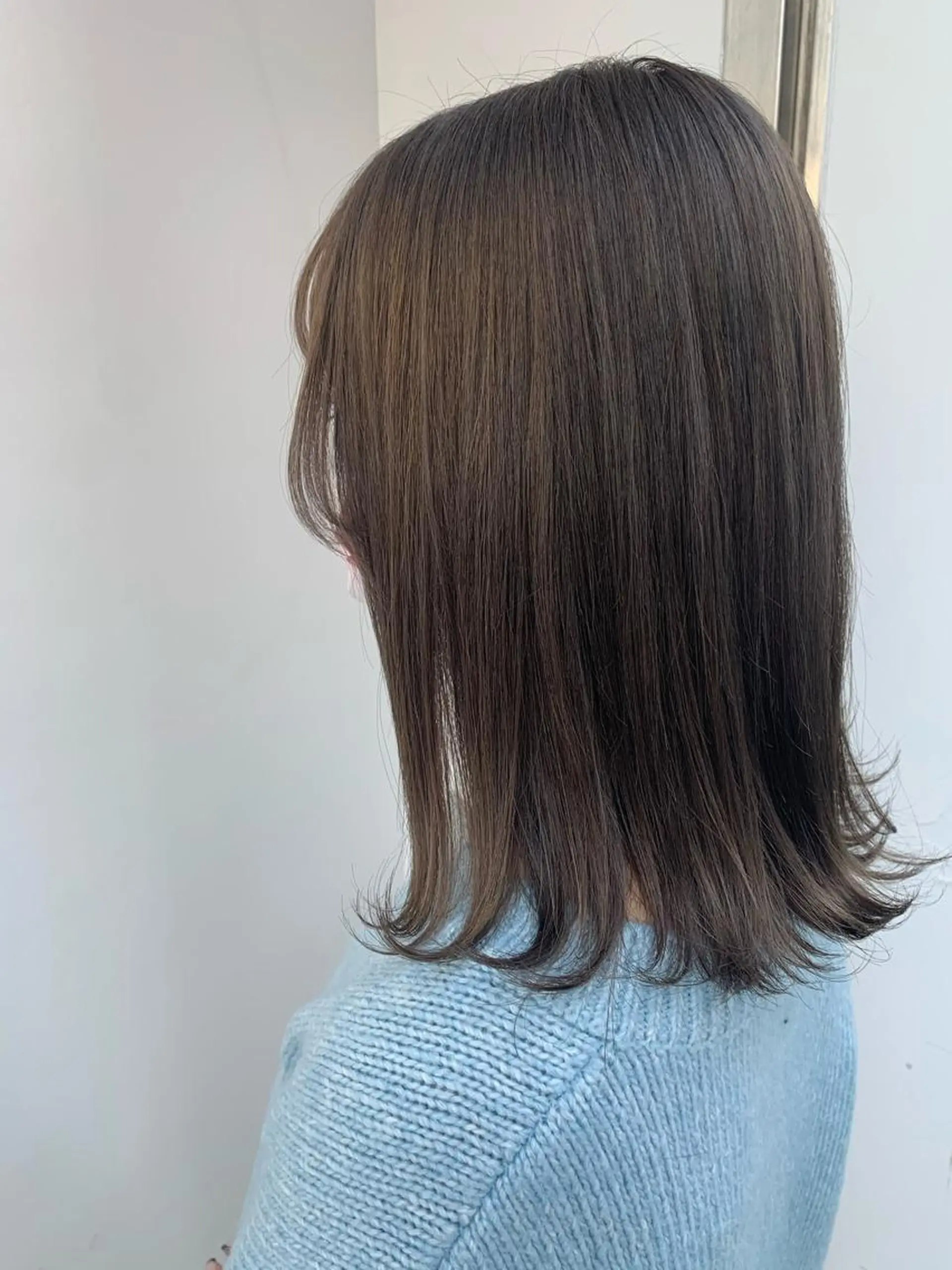 ミディアム カラー グレージュ ラベンダーカラー ラベンダーグレージュ ラベンダーグレー ヘアカラー 中目黒🌼 🌼ハナのヘアスタイル