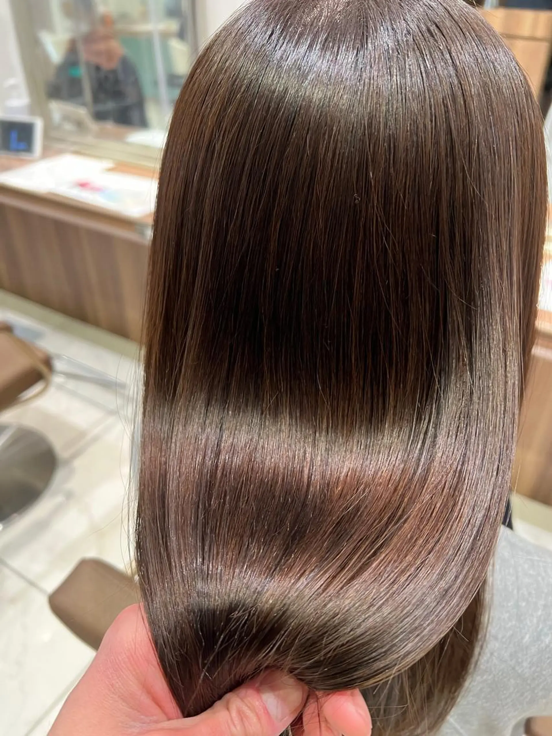 セミロング 髪質改善 縮毛矯正 Ash宮前平店 鈴木和也のヘアスタイル