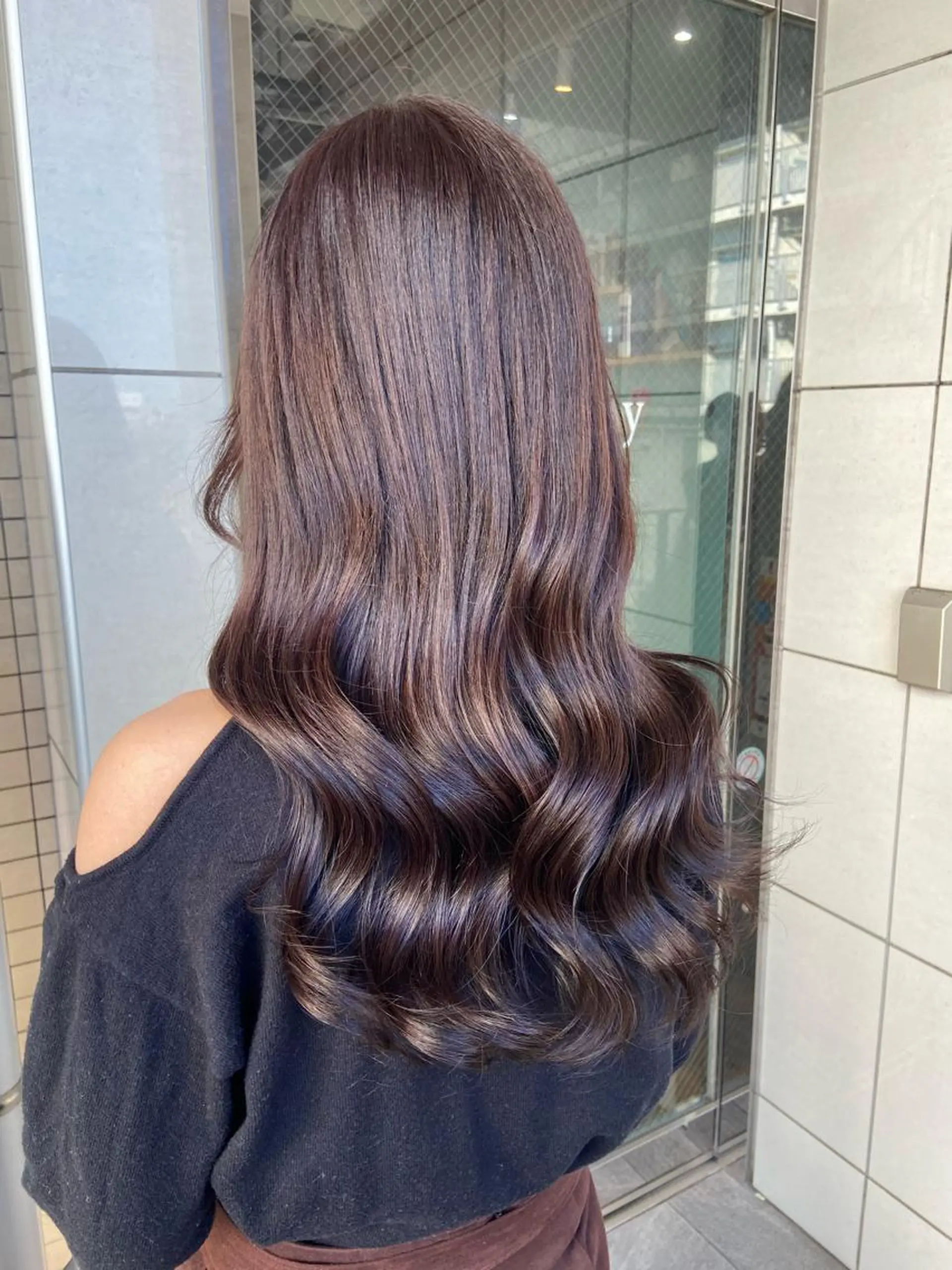 ロング カラー ヘアカラー トリートメント 🧸プルエクステ❤︎ ネイルKAO🧸のヘアスタイル