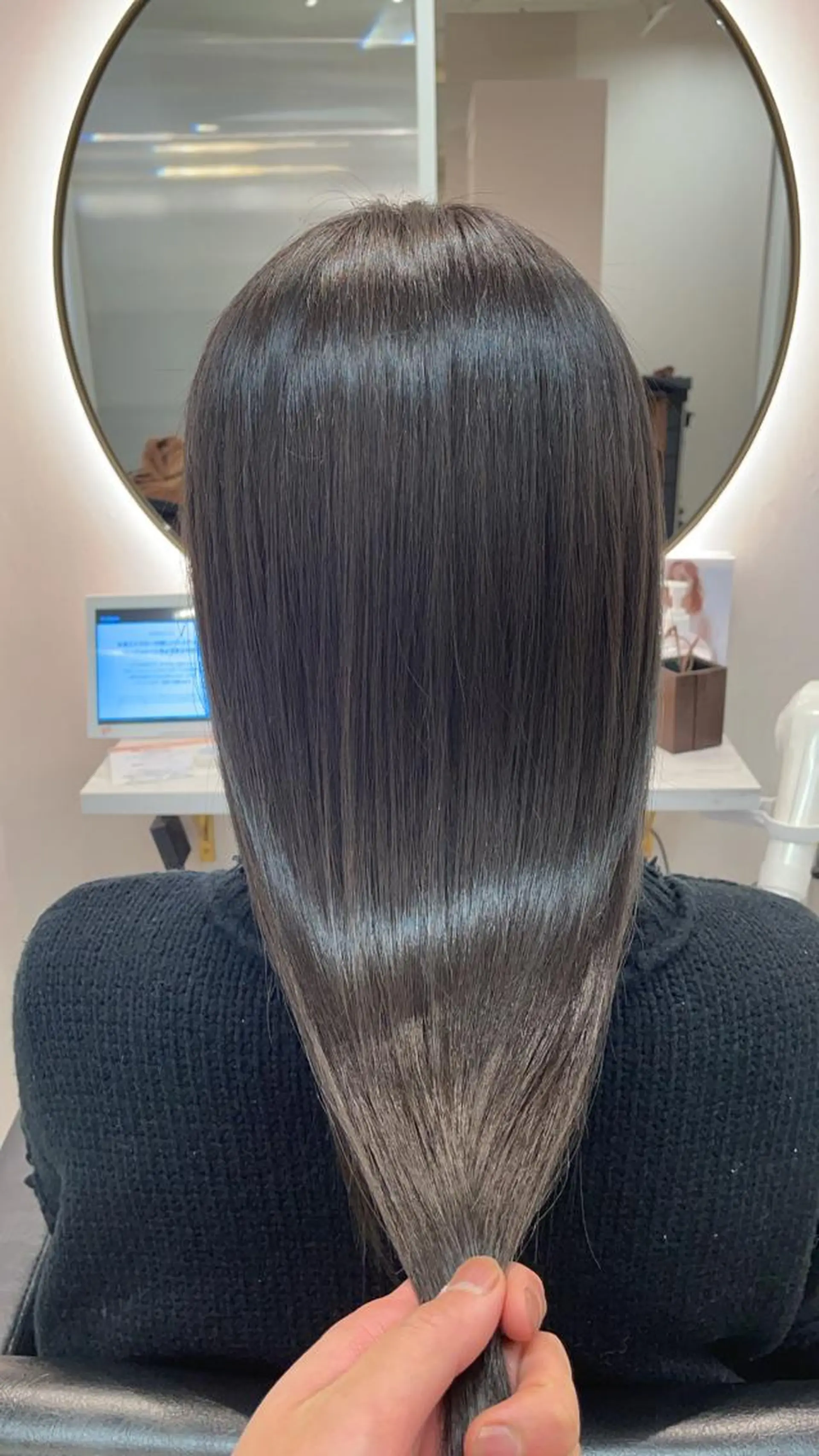 セミロング カラー ヘアカラー トリートメント 髪質改善🇰🇷 アサイユウスケのヘアスタイル