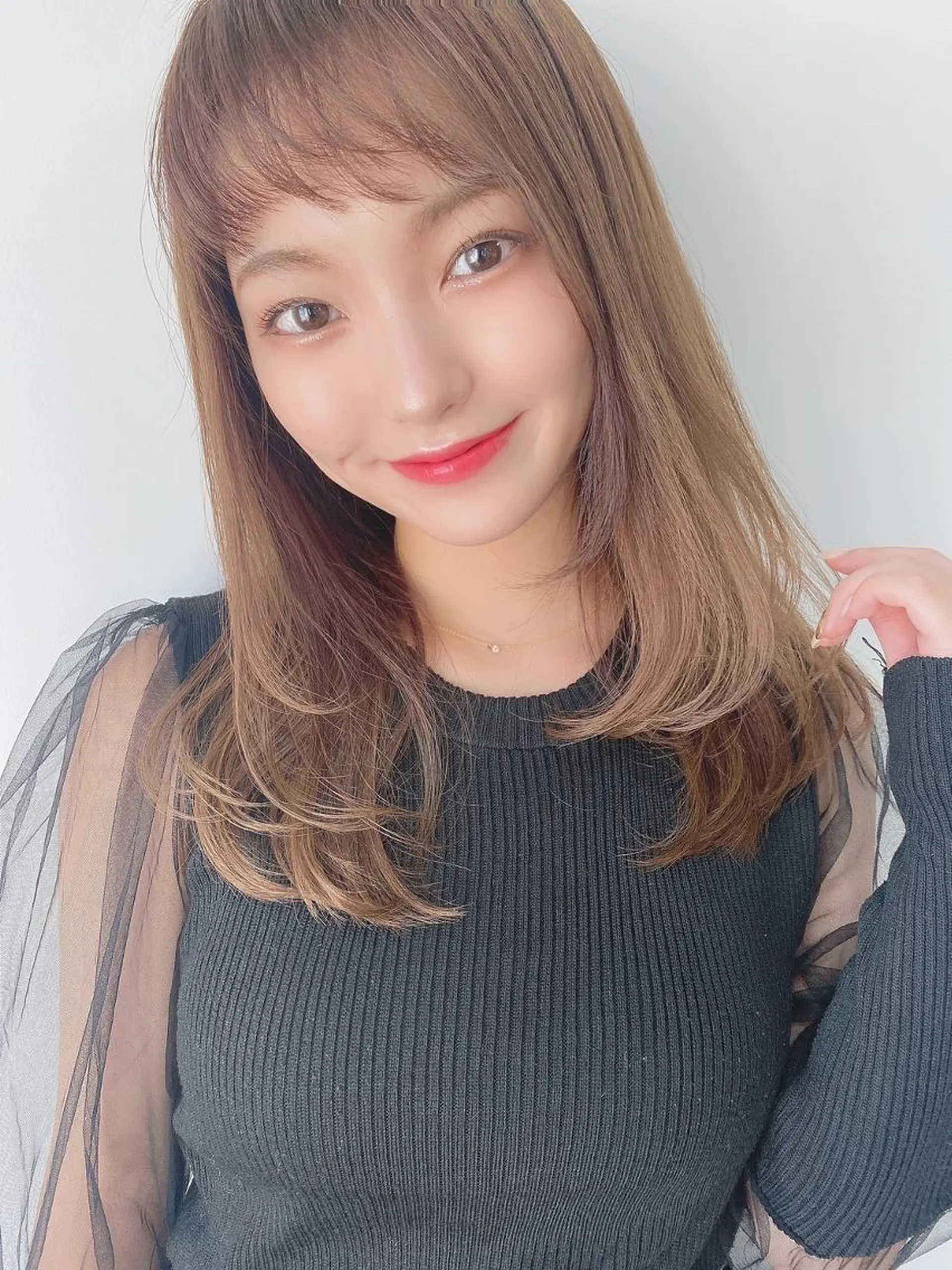 ミディアム カラー 透明感カラー イルミナカラー トリートメント ⭐️Shelter by TOKYO⭐️のヘアスタイル